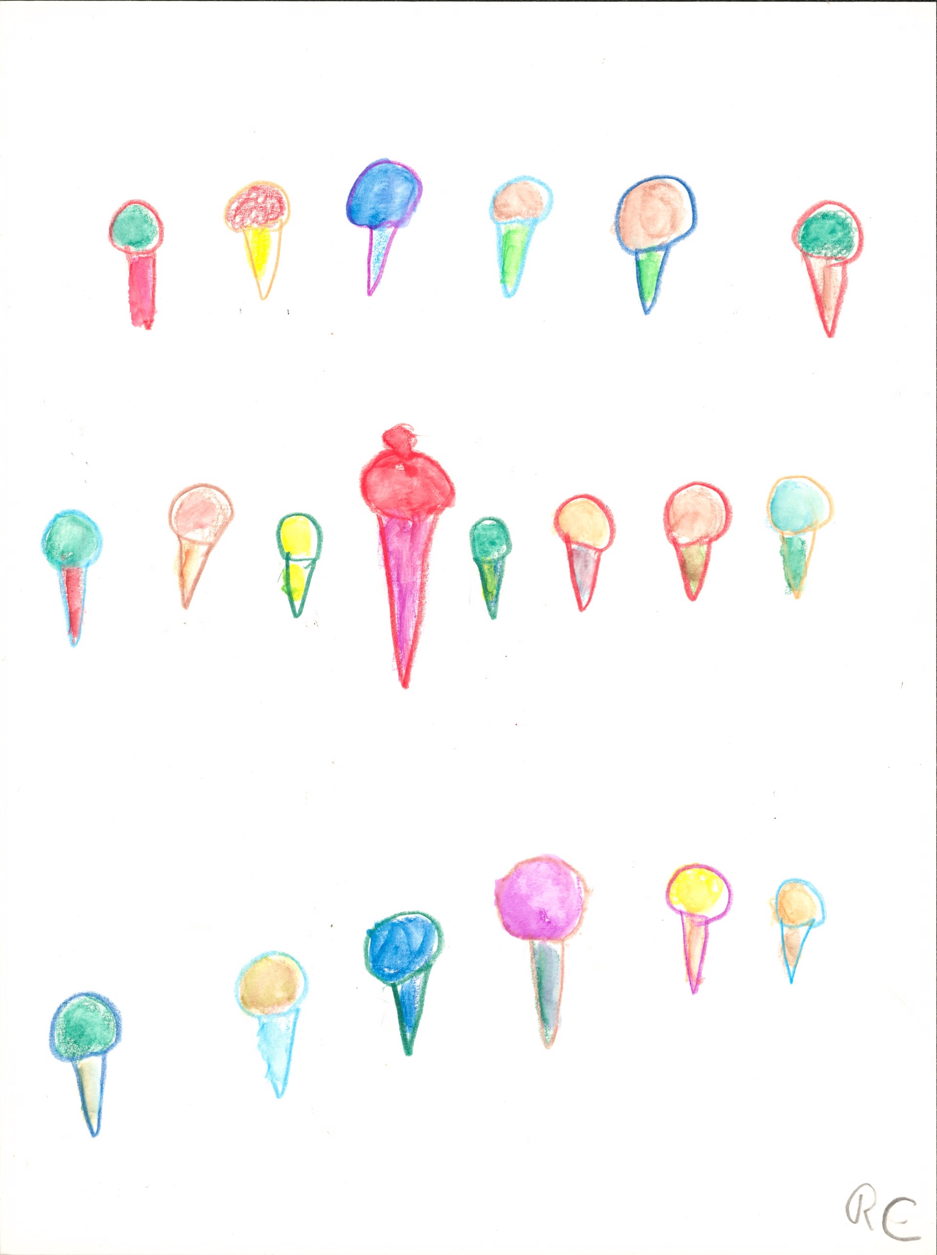 Ice Creams C by Robert Corcoran