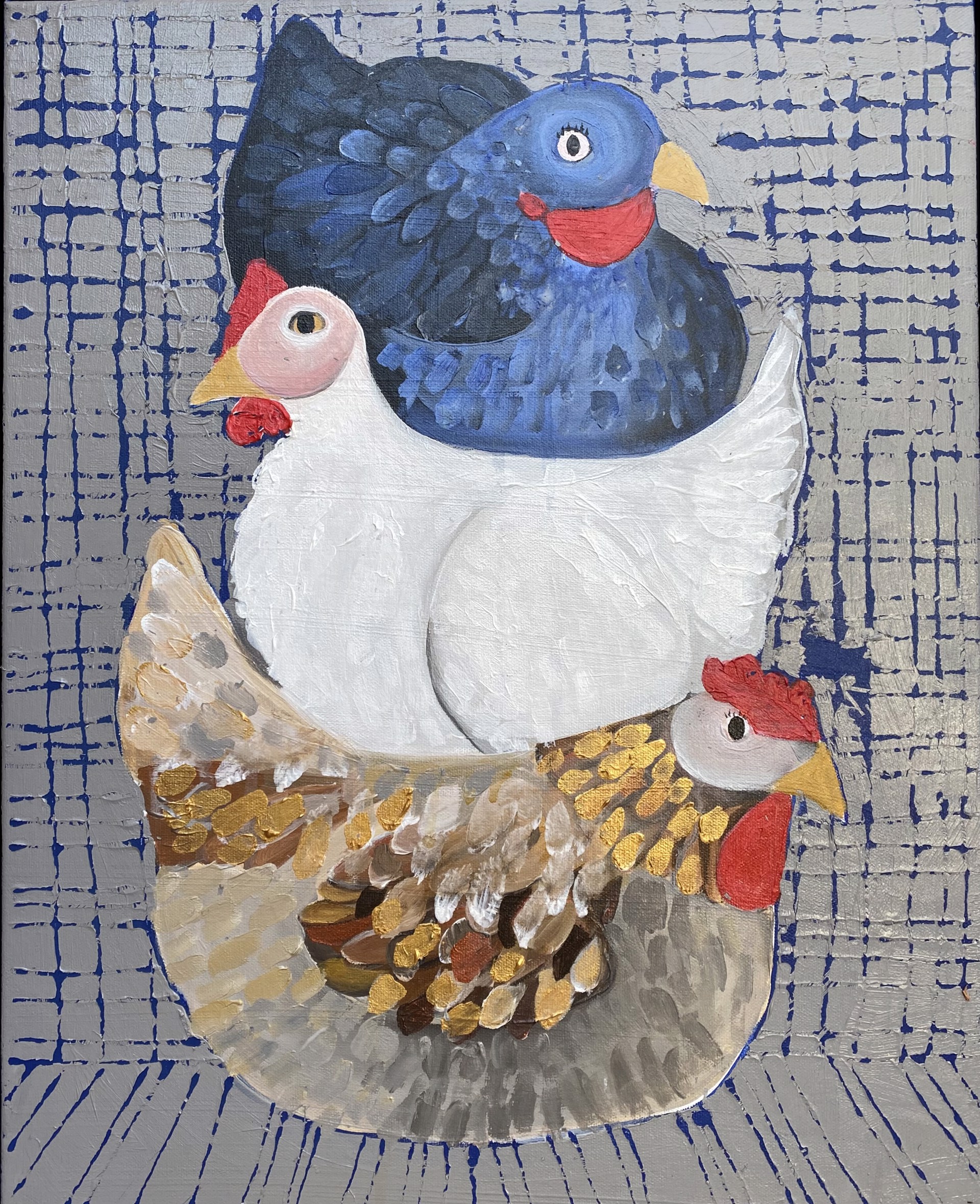 3 French Hens by Beth Aronoff