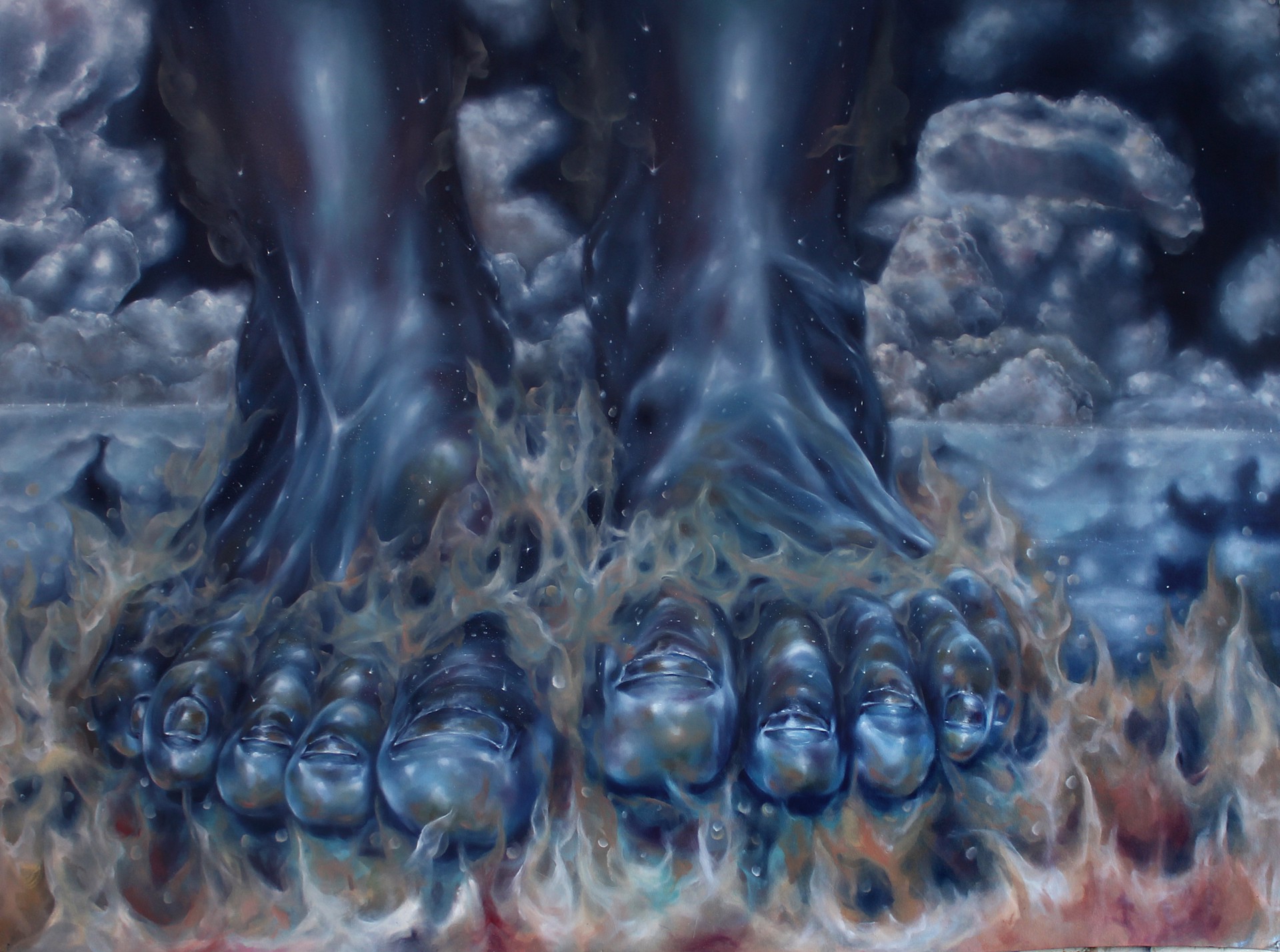 Feet of Ore, Celestial Fire on the Sea of Glass by Crystal Marshall