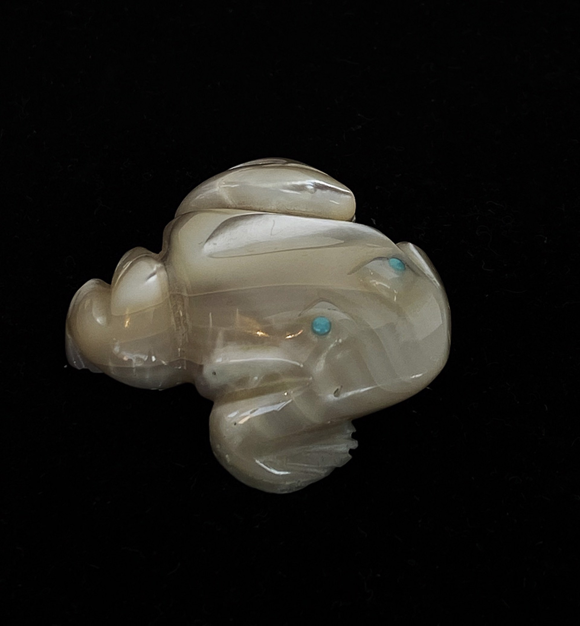 Mother of Pearl Frog by Artist Unknown