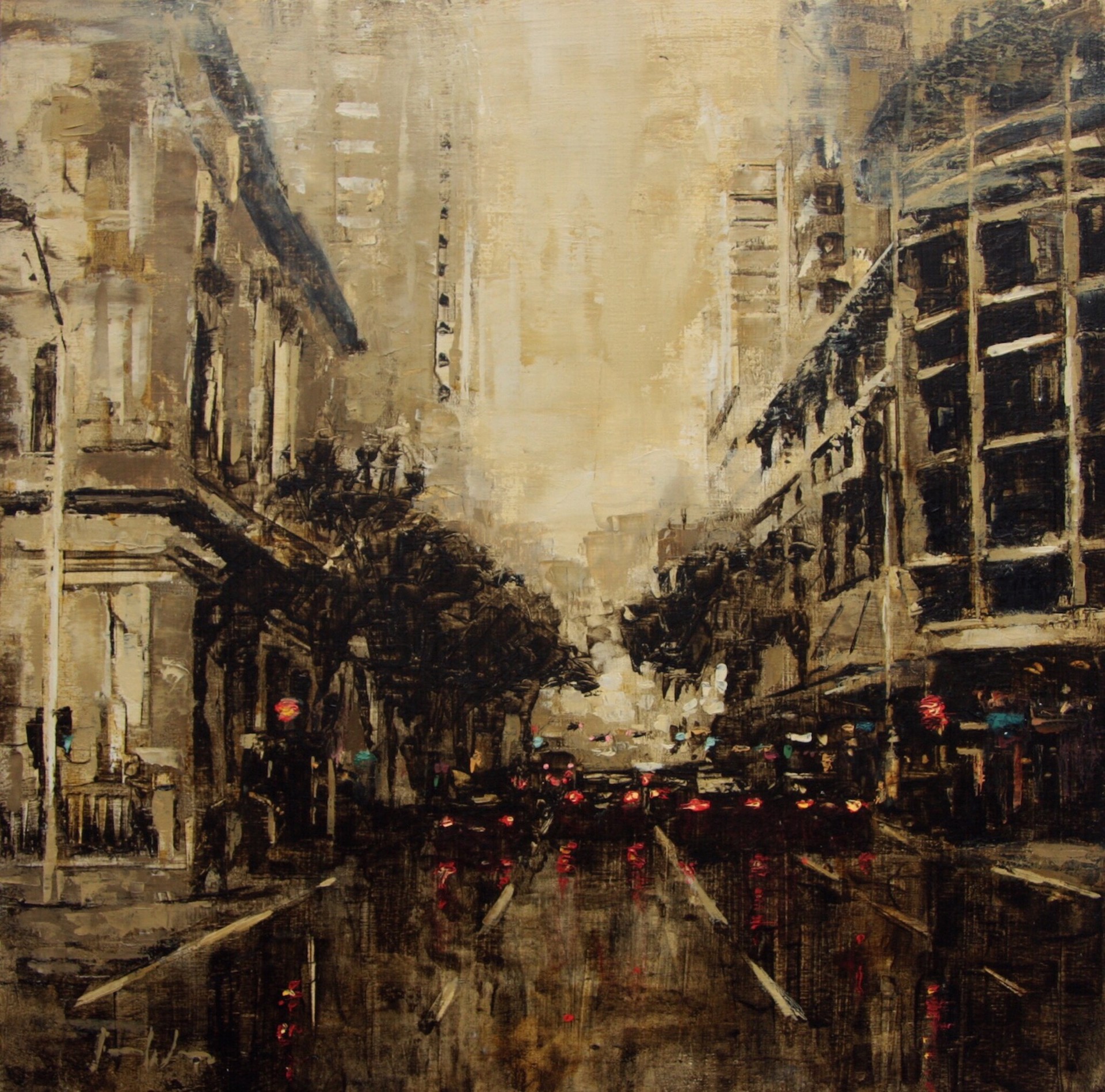 Creek and Queen in Gold, Brisbane by Stephen Williams