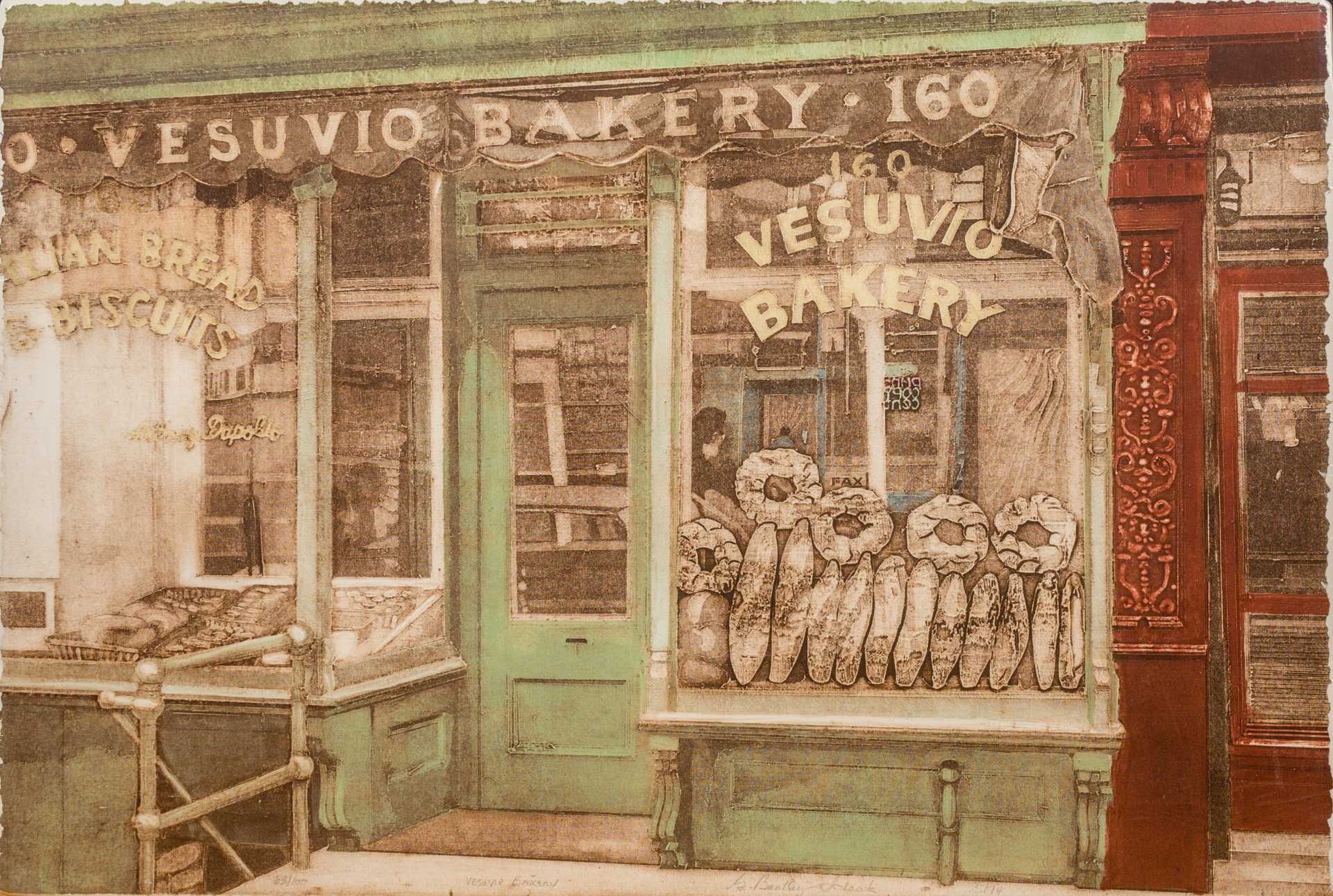 Vesuvio Bakery (2nd State) 63/100 by Grace Bentley-Scheck