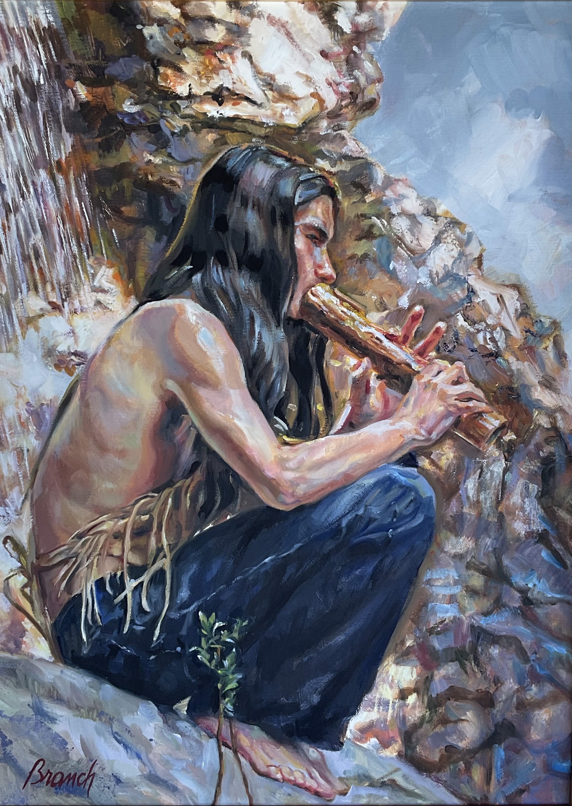 “Boy With Flute” by Beverly Branch