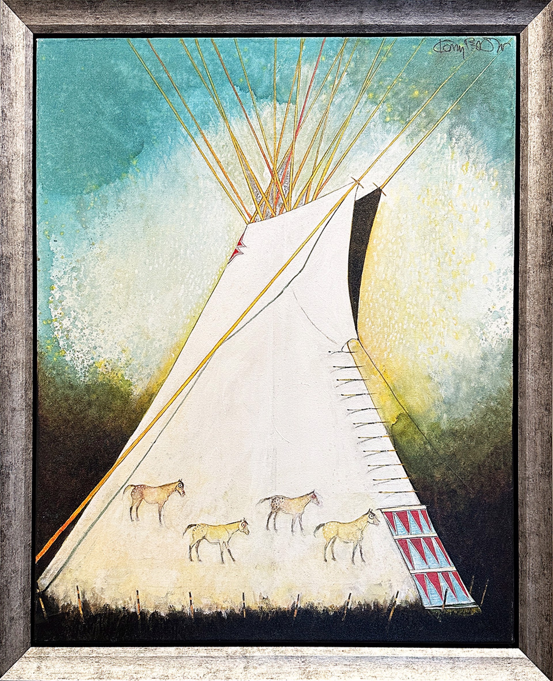 Horse Tipi-Crow Indian by Kevin Red Star