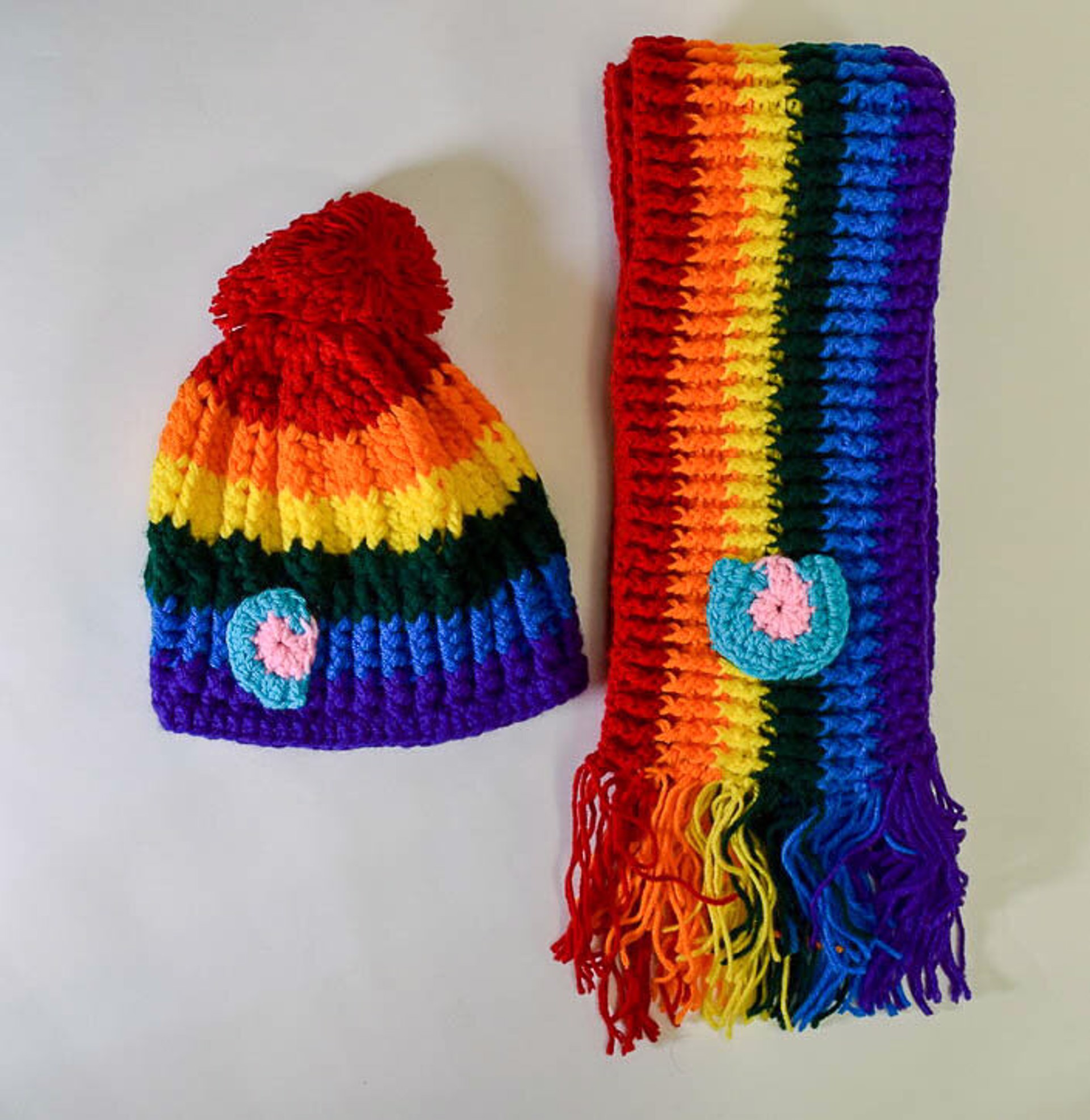 Colorado Pride Hat &amp; Scarf Set by Brad Novlesky