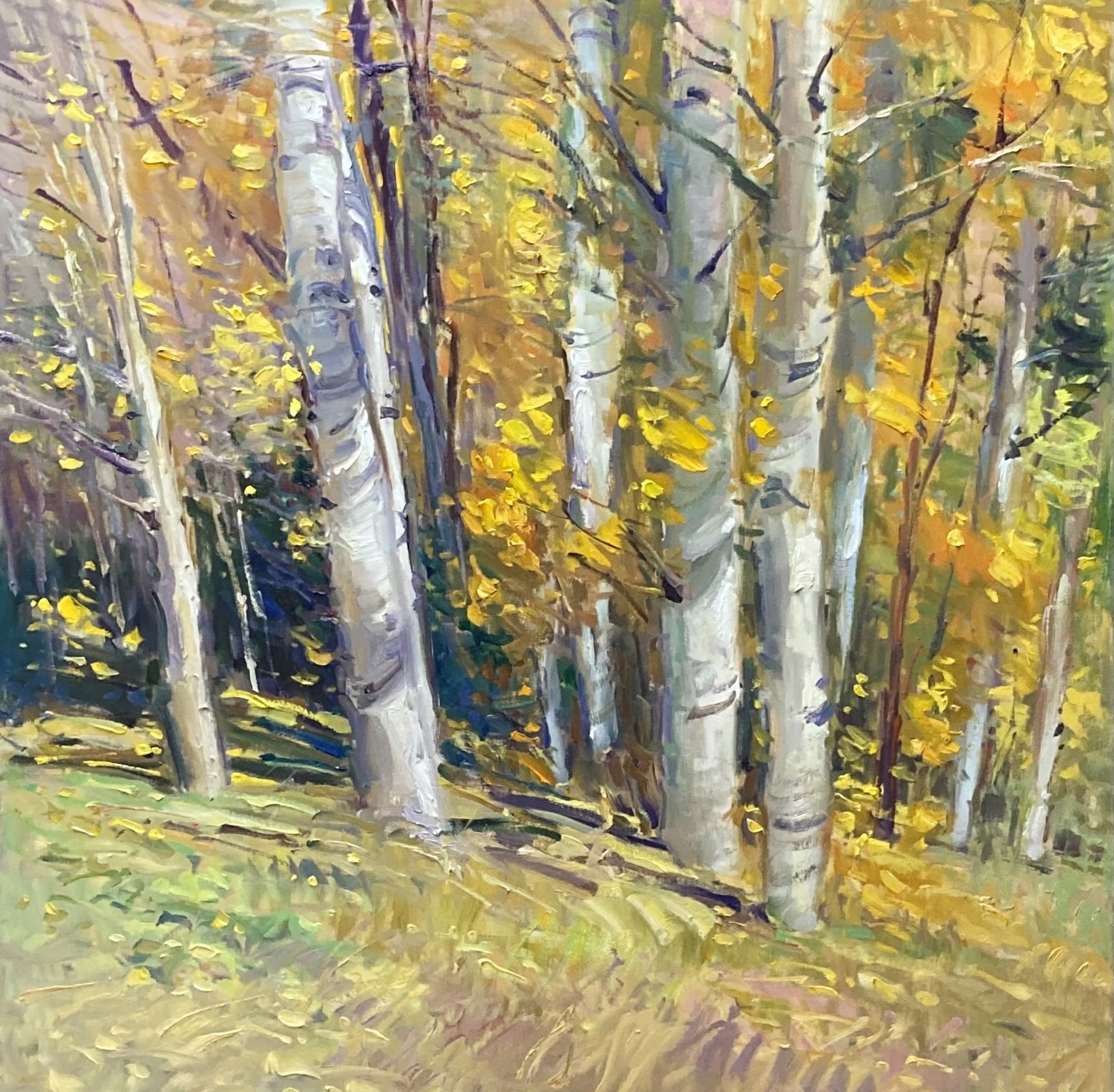 Aspen Composition, Yellow by Don Sahli