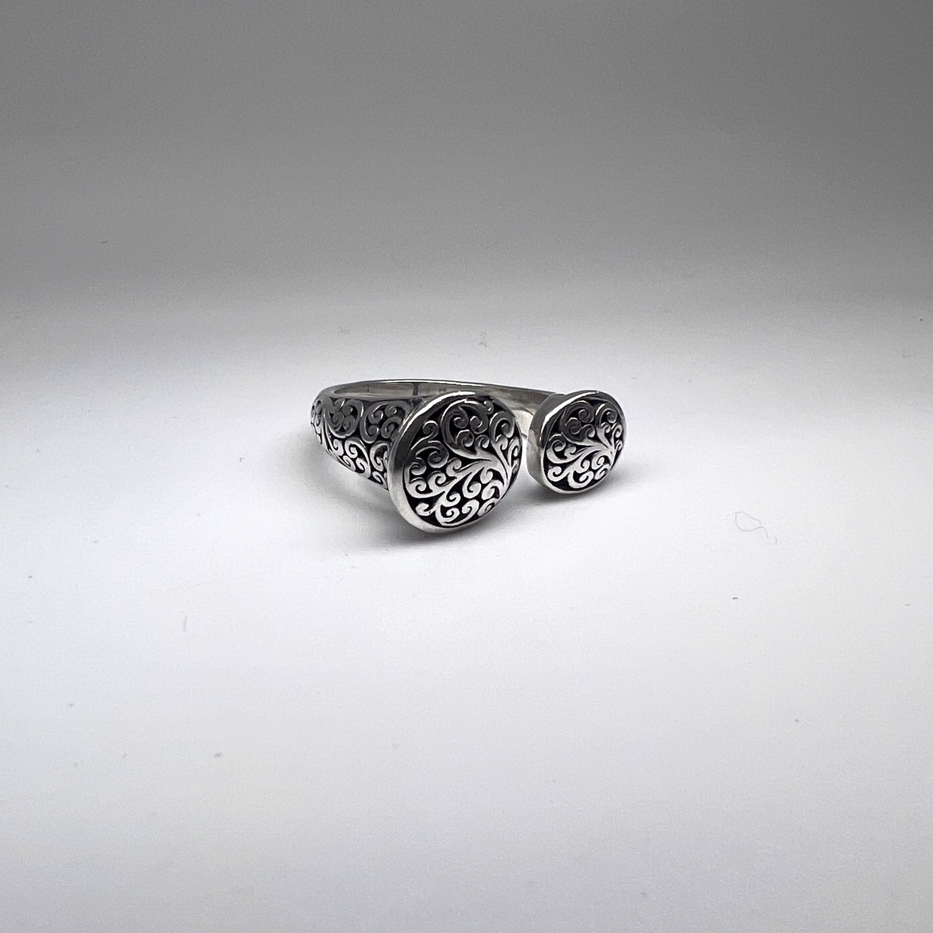 1077 Open Design Circle Ring by Lois Hill