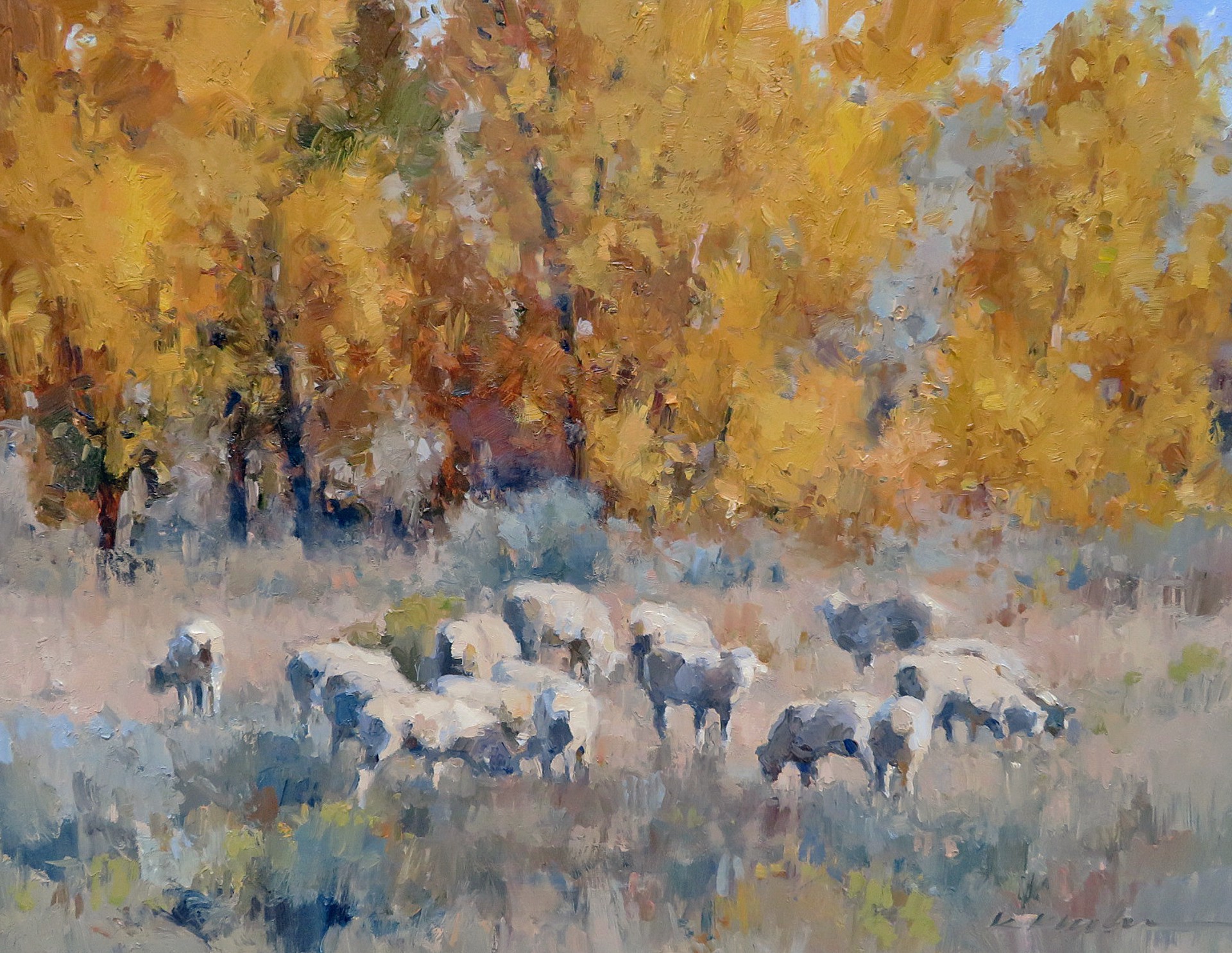 Amongst the Fall Cottonwoods by Kate Kiesler