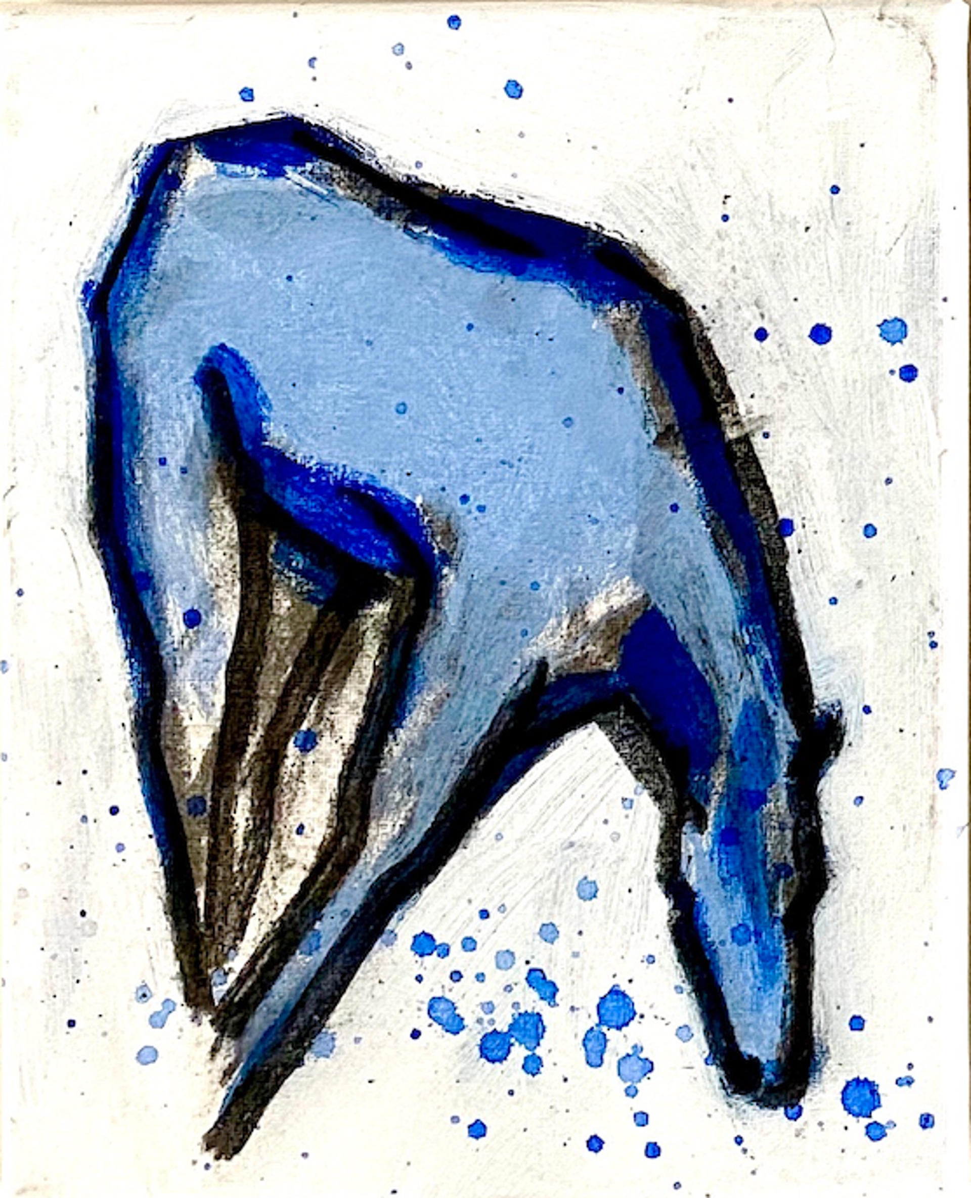 Blue Horse Study #3 by Melissa Auberty
