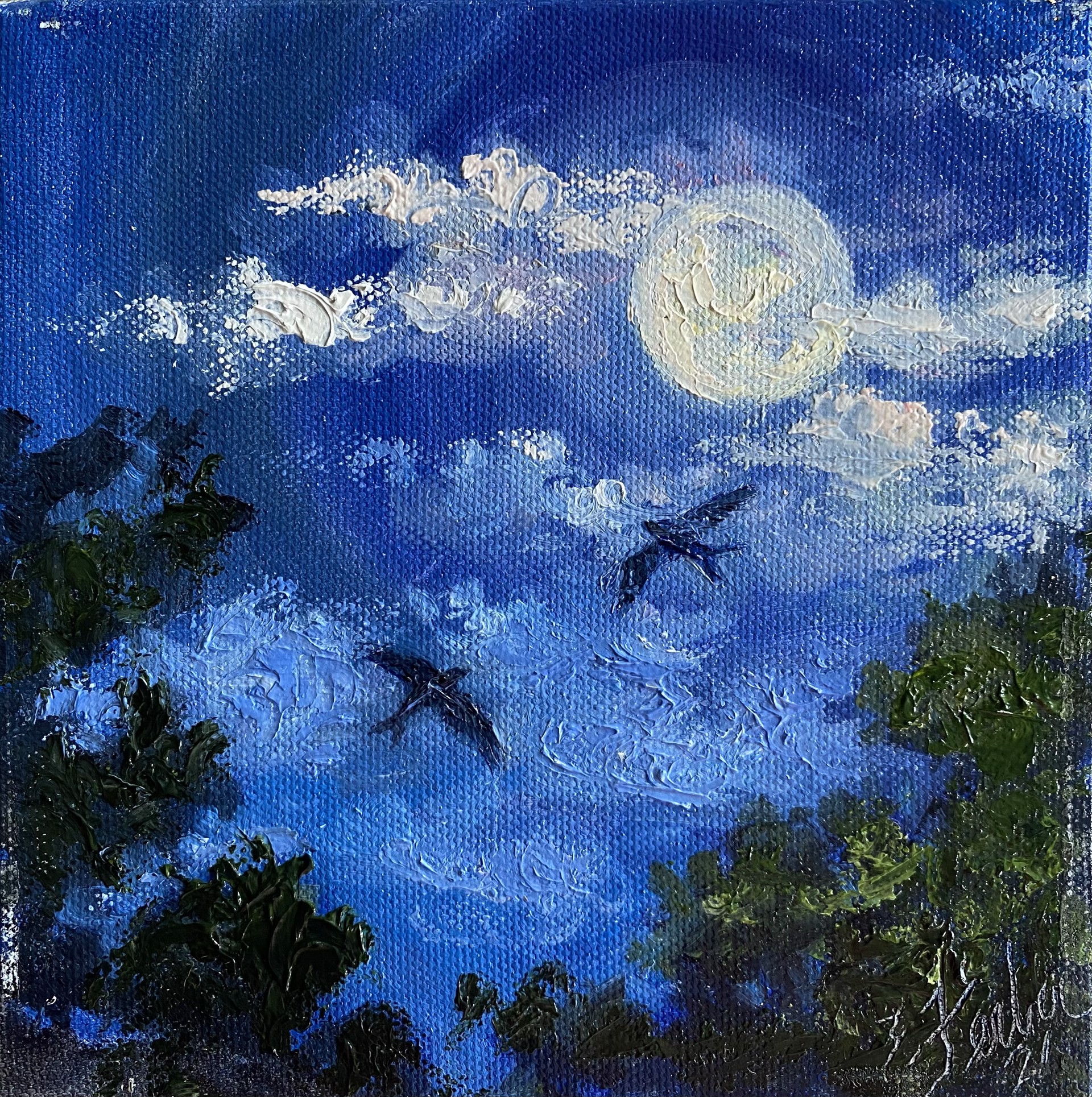 Full Moon - SOLD by Elisabeth Ferber