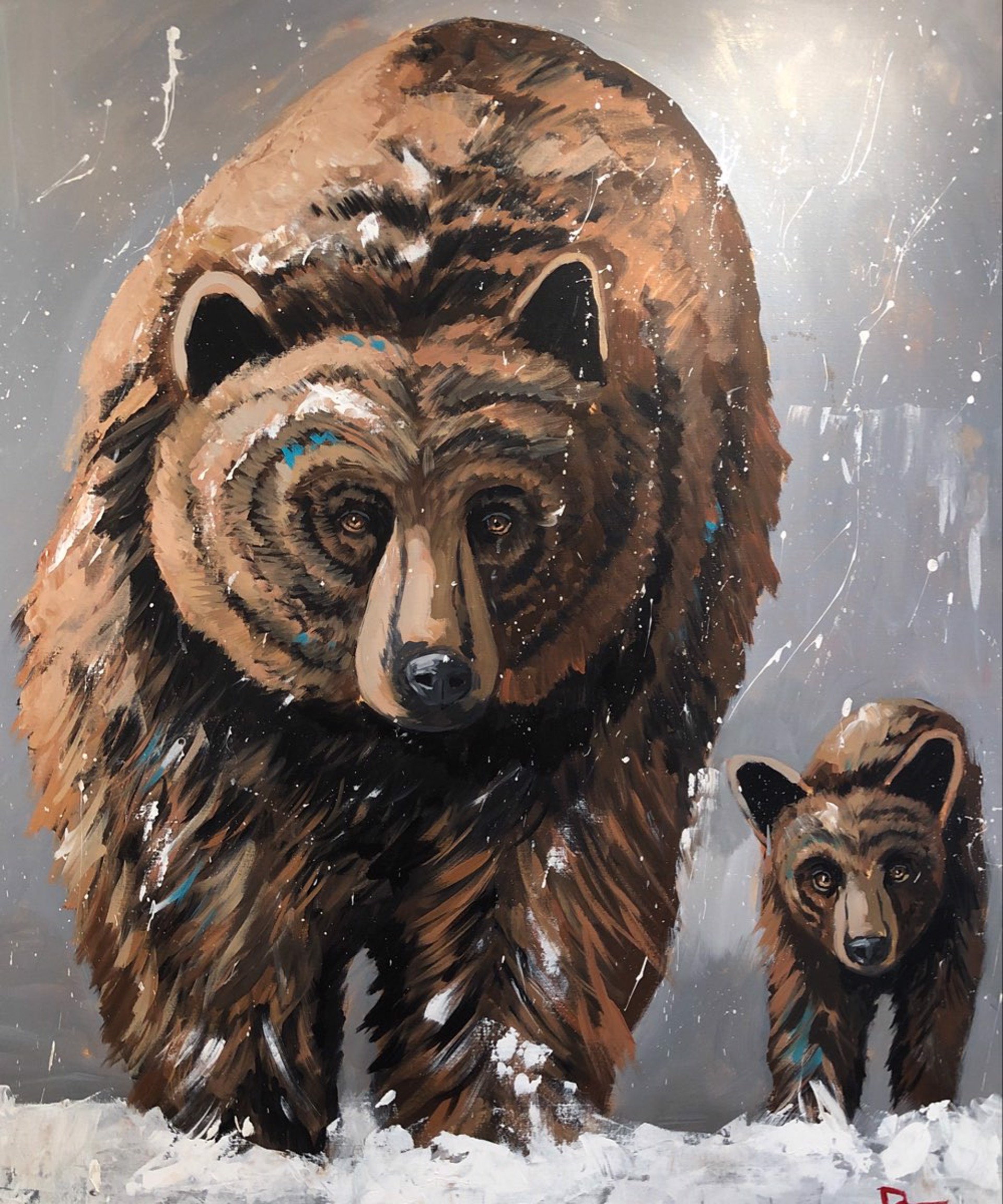 Bear and Cub by Dominic Mattioli