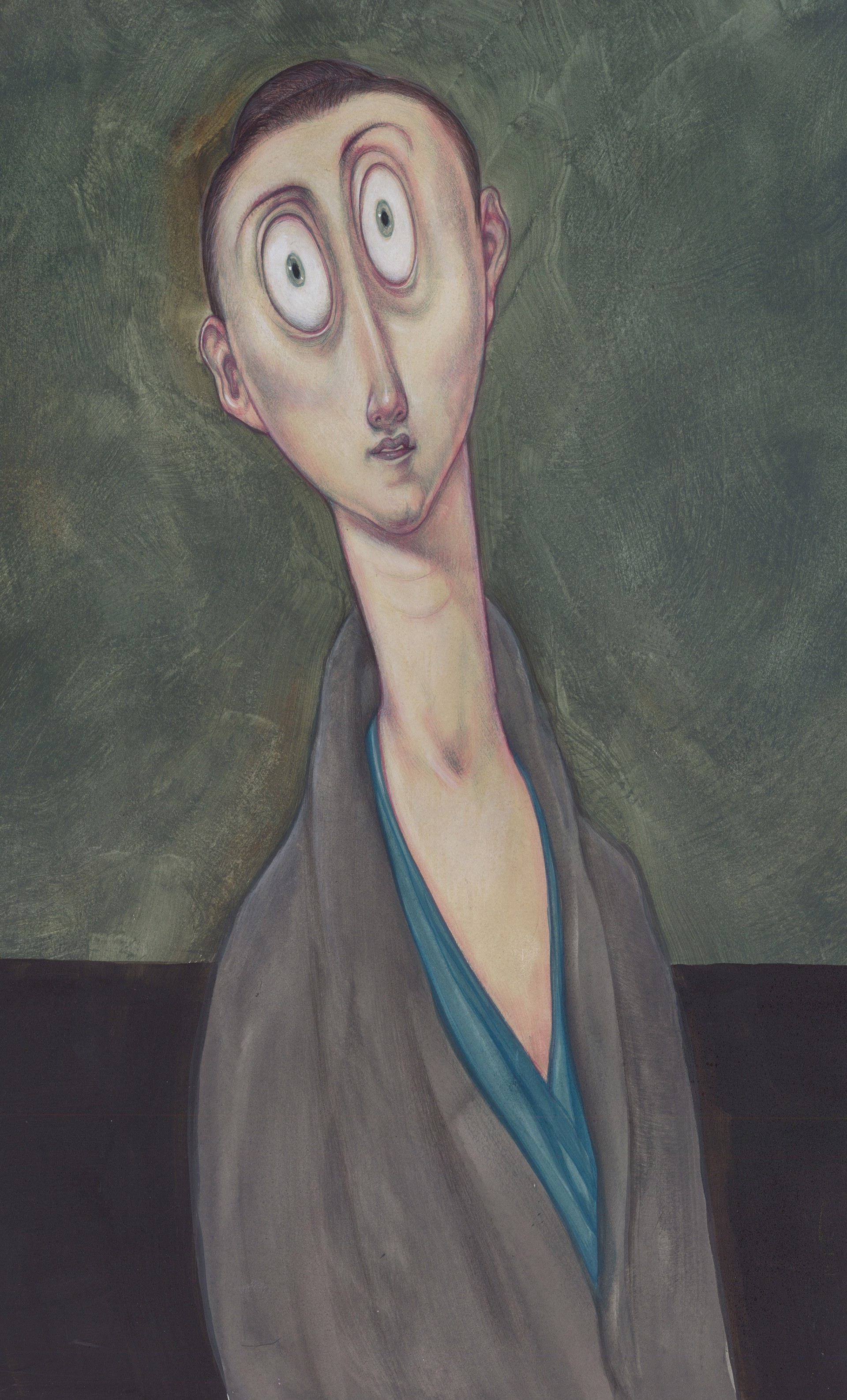 Amedea Clementa Modigliani, Woman Chilling by Anita Kunz