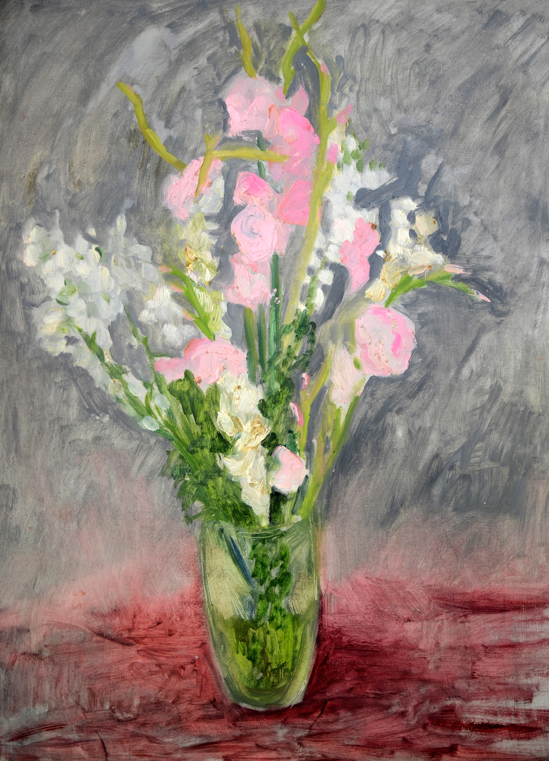 PINK, WHITE GLADS by Gail Foster