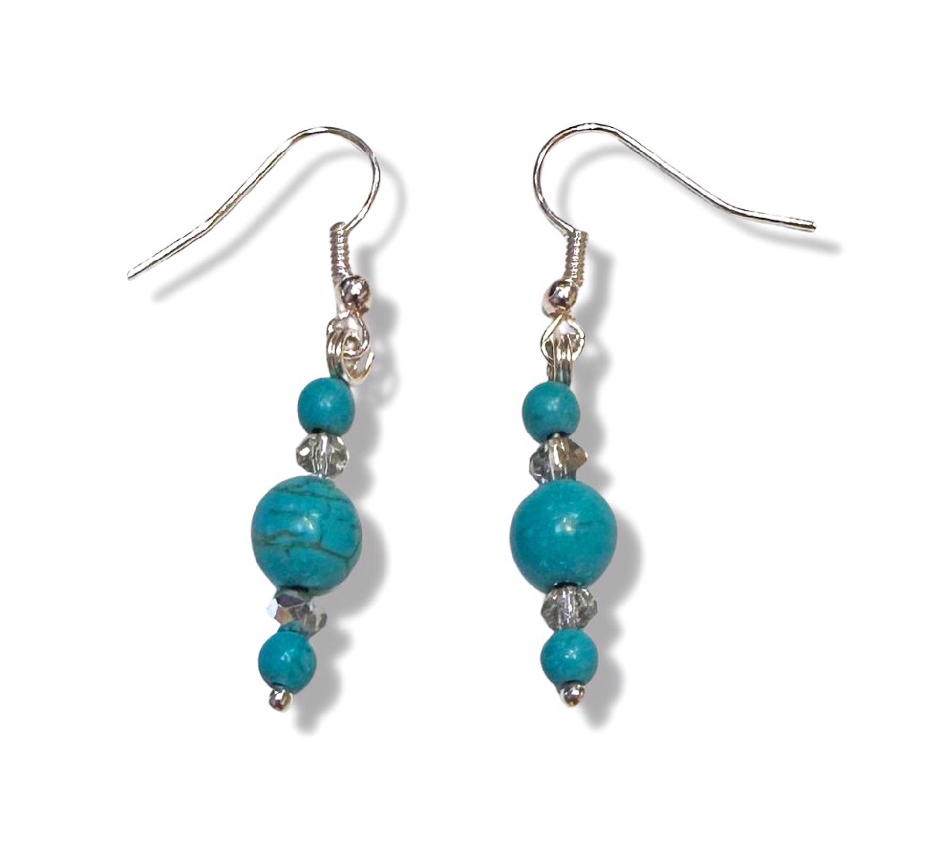 Earrings - Handmade with Turquoise Beads by Kai Cook