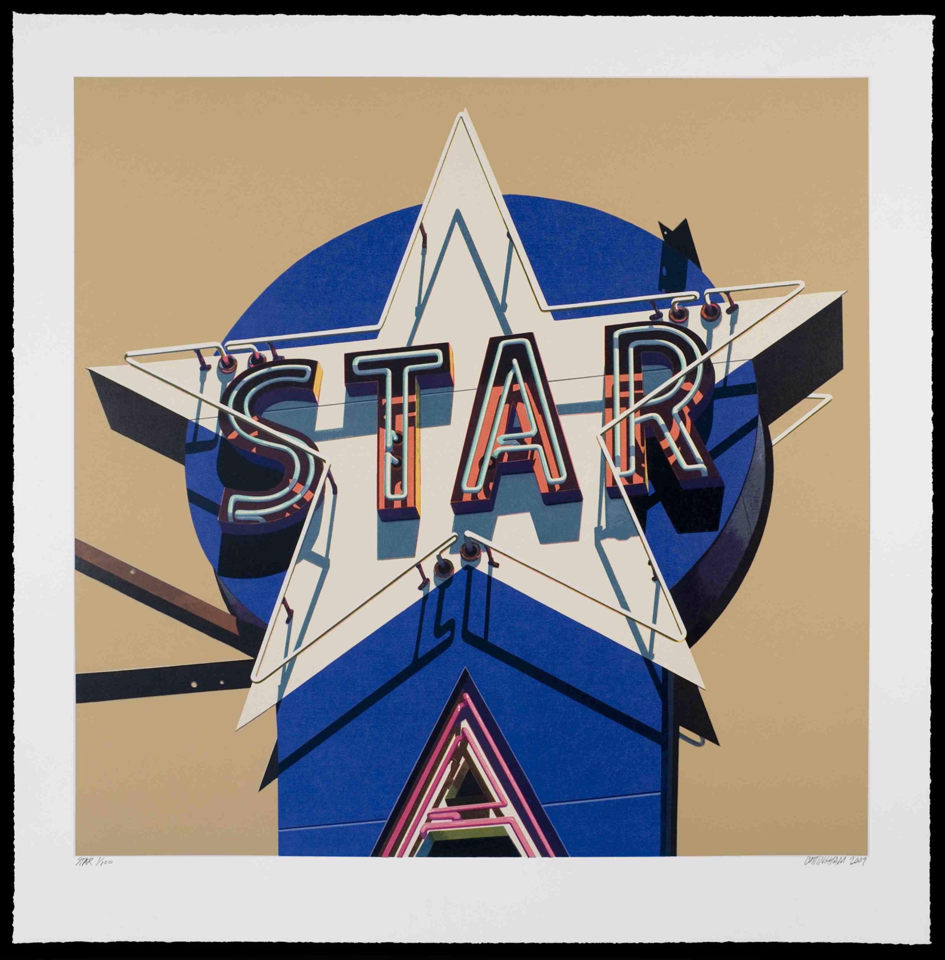 Star (from American Signs portfolio) by Robert Cottingham