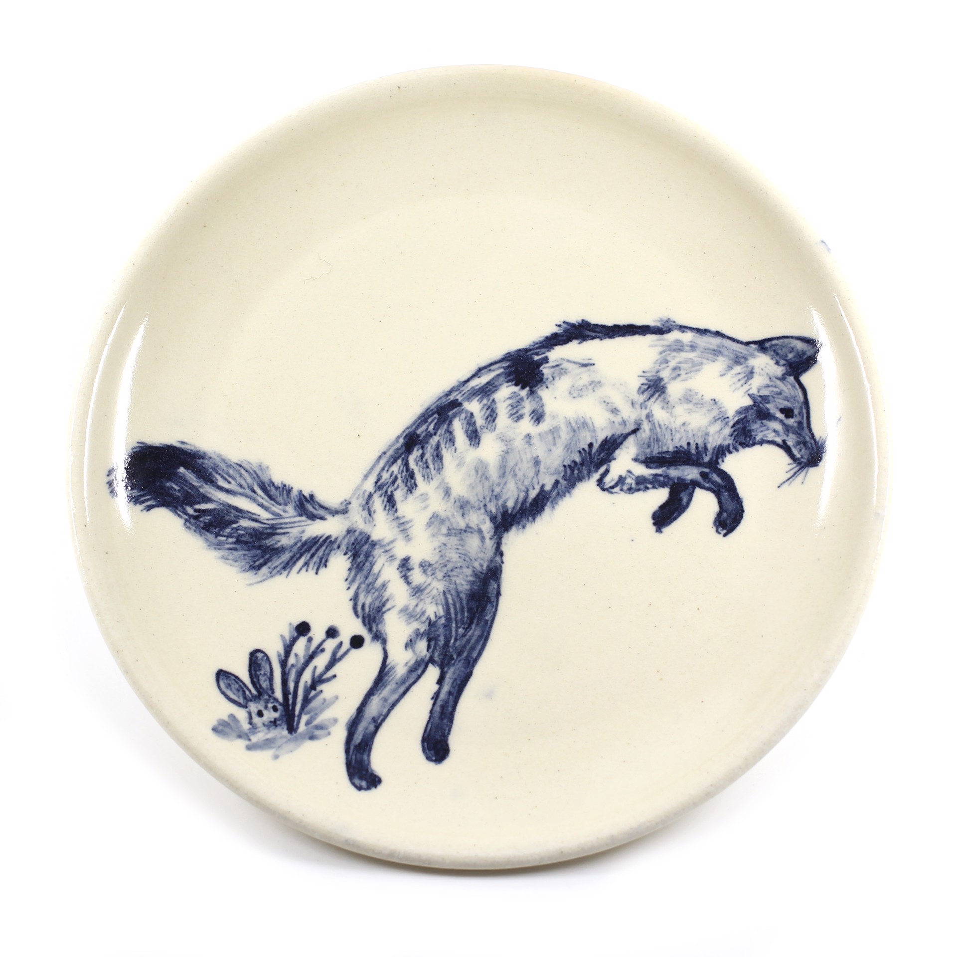 Fox Jumping Plate by Kat Kinnick