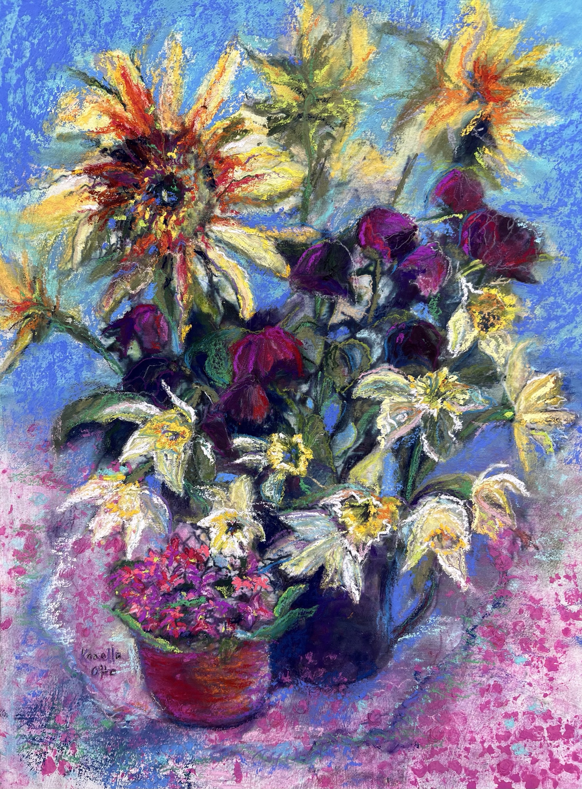 Flowers Gathered to Paint by Kanella Otto