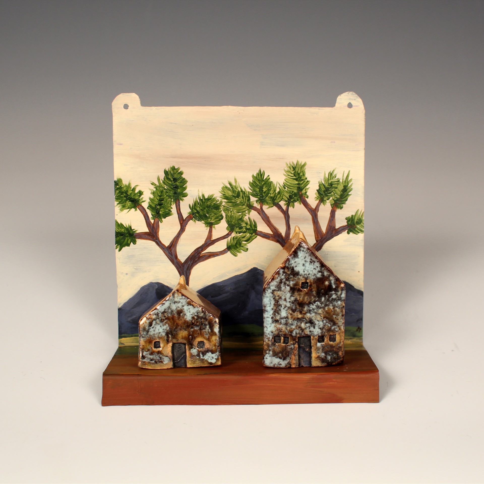 2 House Wall Piece by Wesley Anderegg