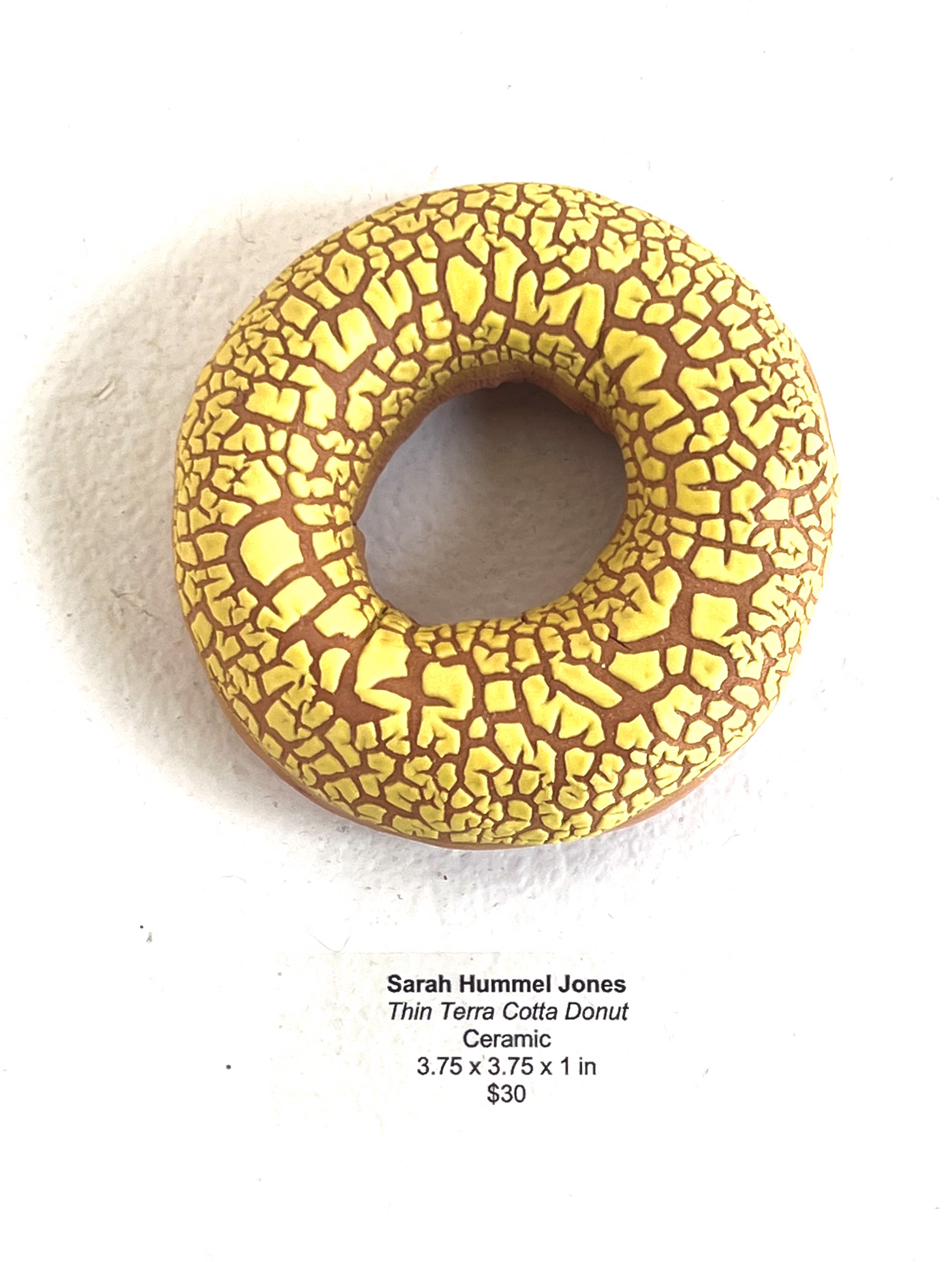 Thin Terra Cotta Donut by Sarah Hummel Jones