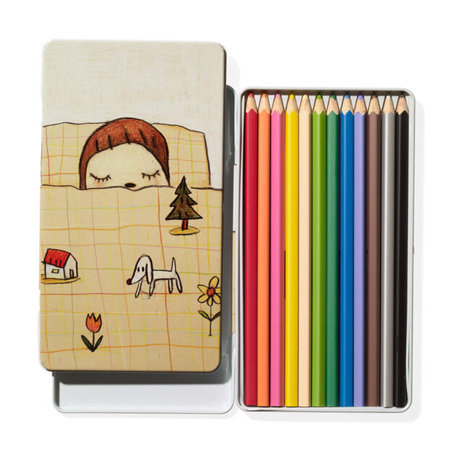 Yoshitomo Nara Colored Pencils by Yoshitomo Nara