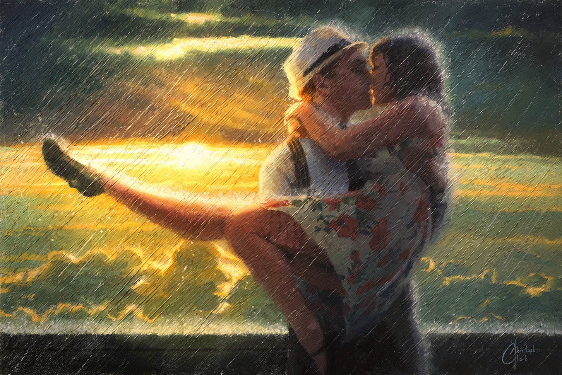 Romance in the Rain by Christopher Clark