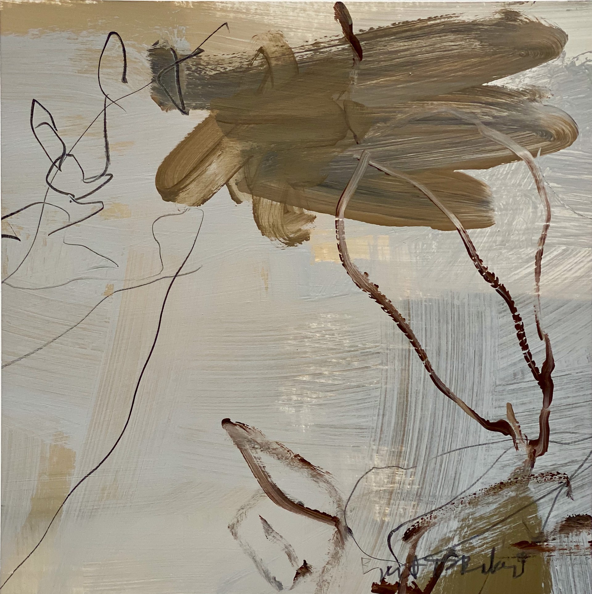 (3738) Gray Strokes, 2 by Brent Baker