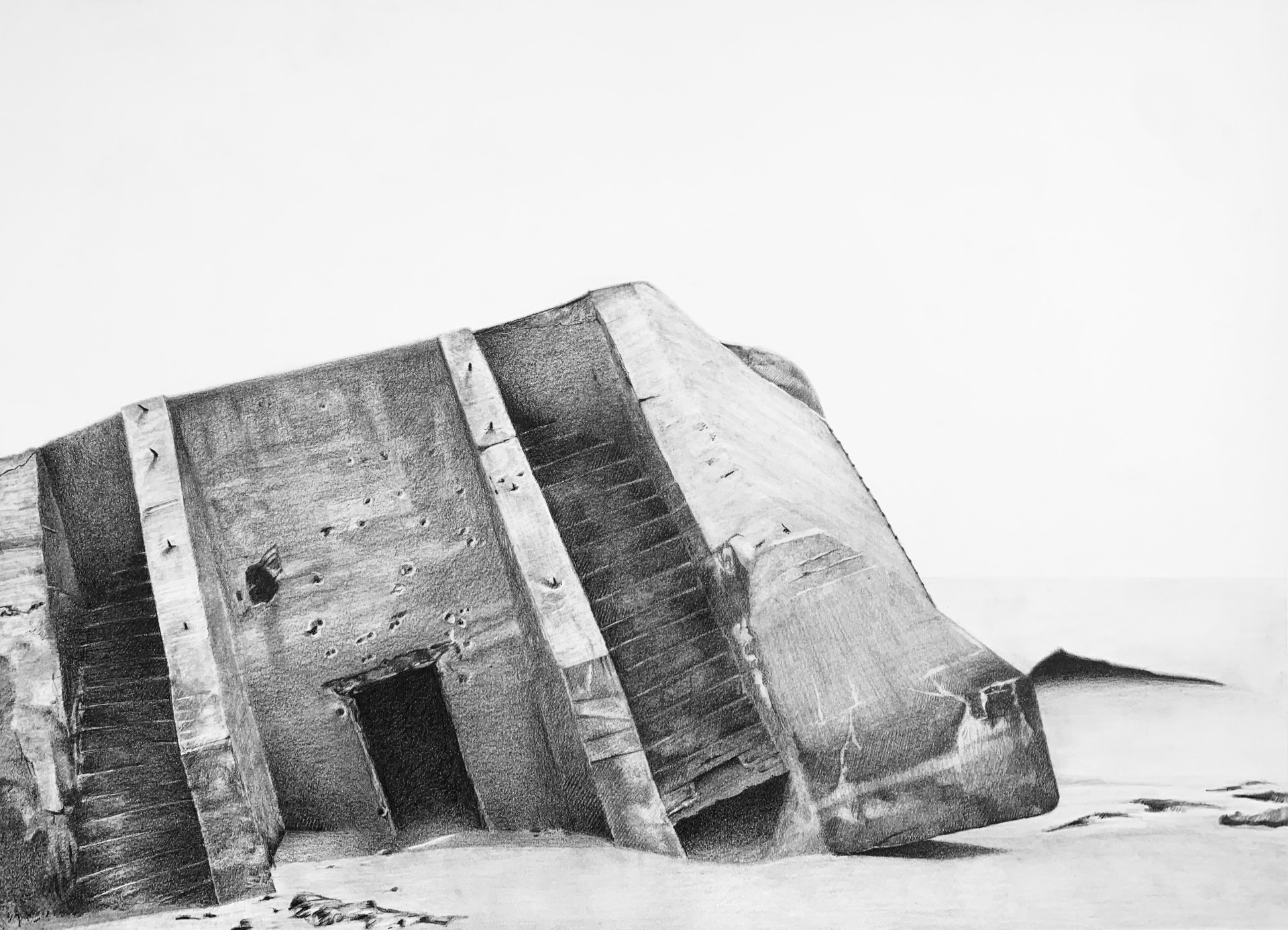 Atlantic Wall Bunker 03 by Garland Fielder