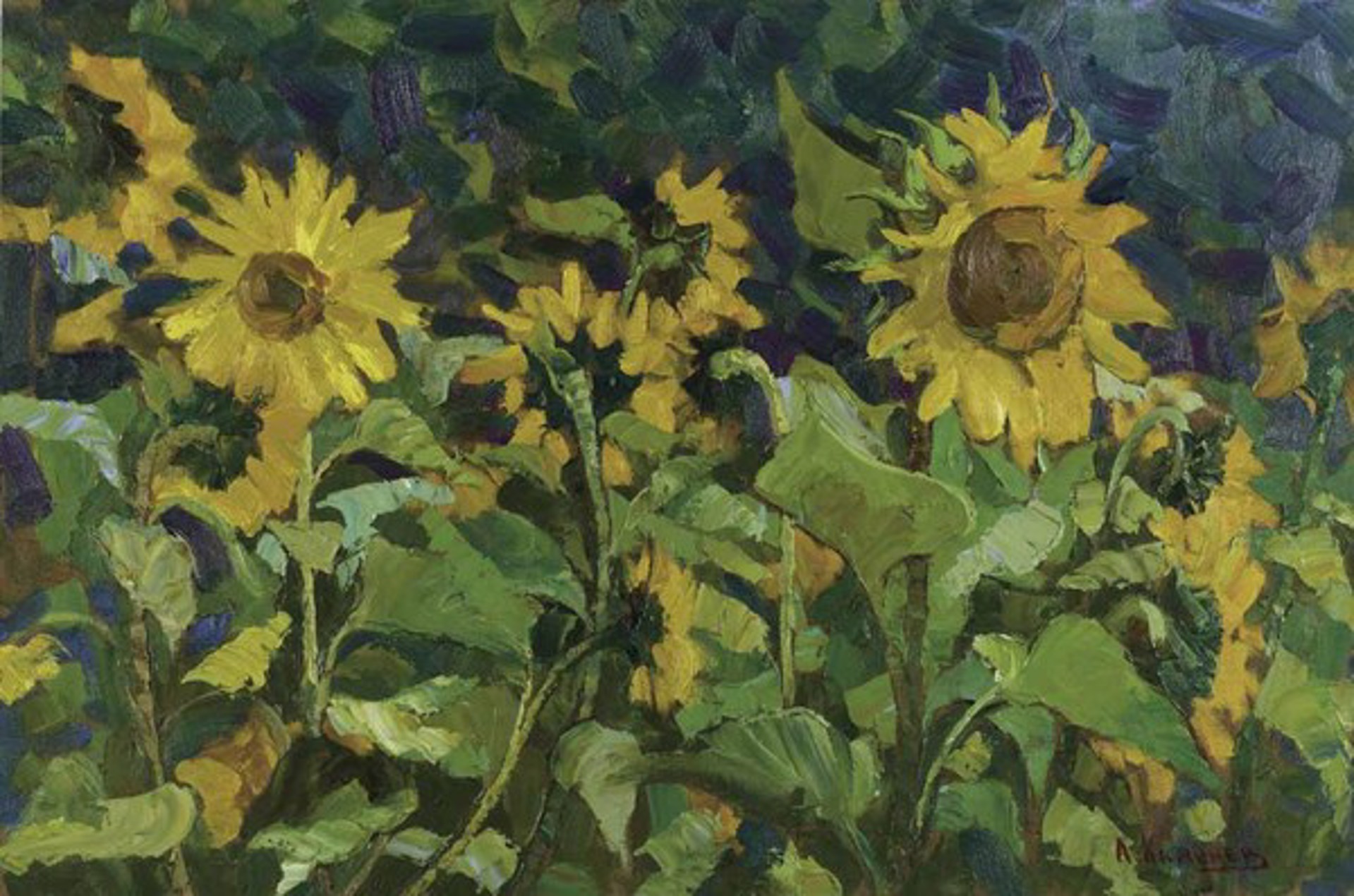 Sunflowers by Aleksei Kamenev