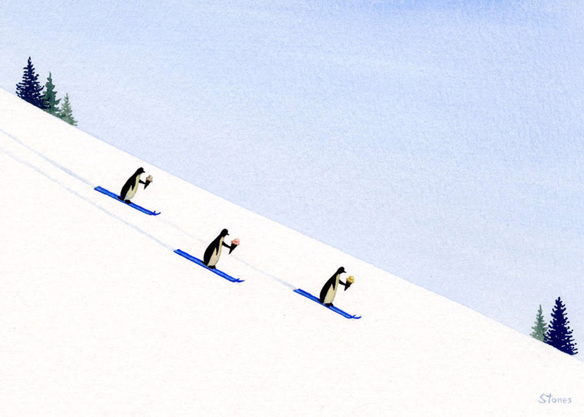 Skis and Ice Cream by Greg Stones