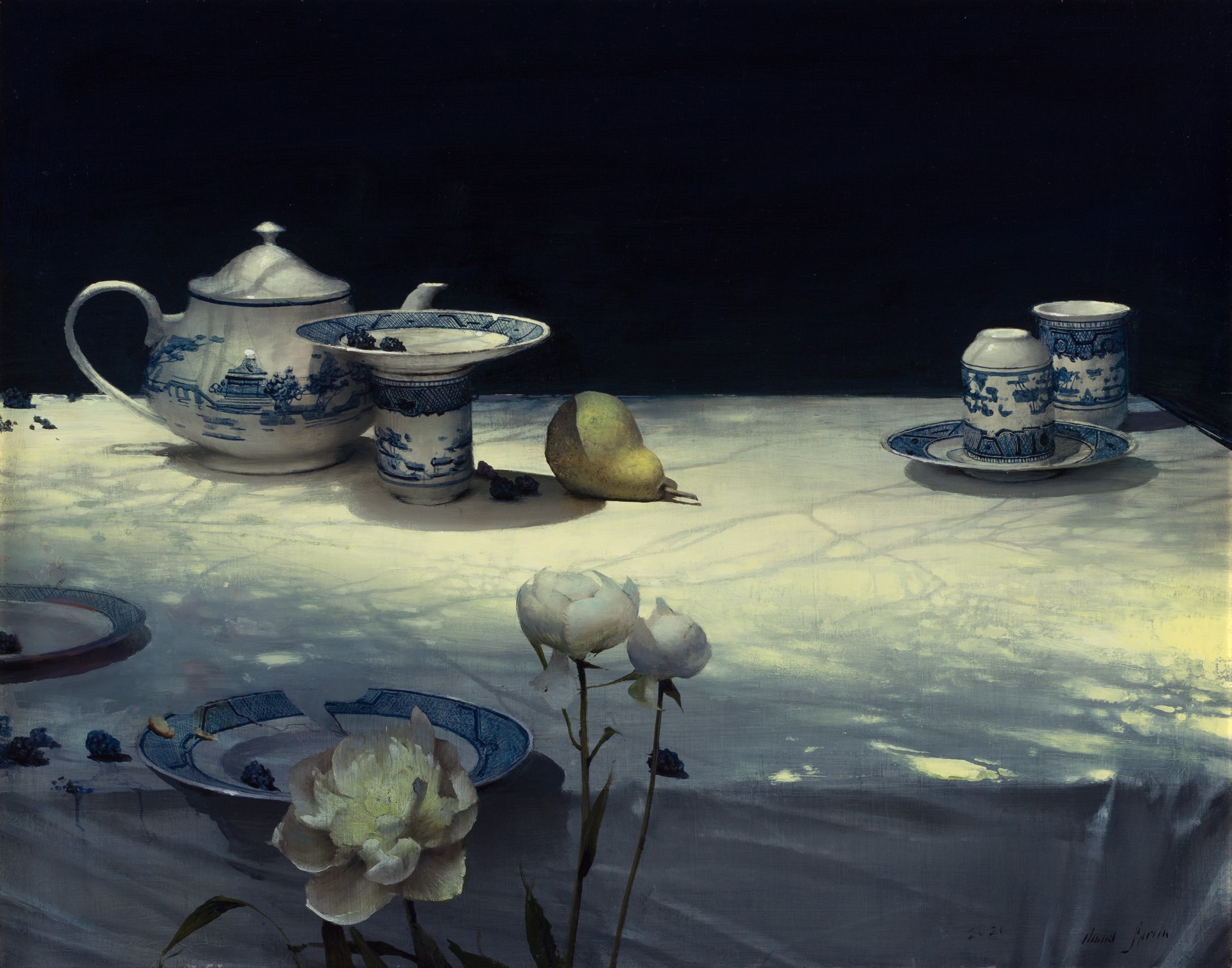 Still life with Tea Pot by Daniel Sprick