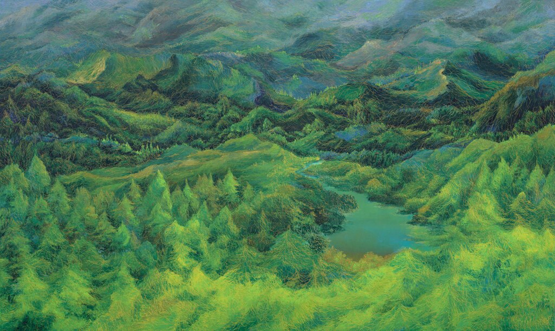 Mid Summer Morning Glim V by Leigh Wen