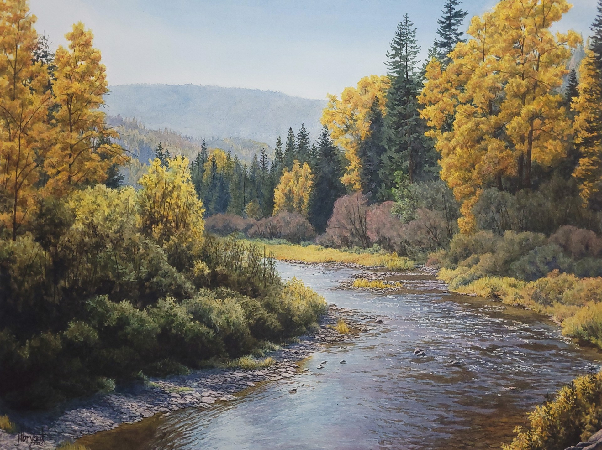 Autumn on Teepee Creek by Jessica Bryant