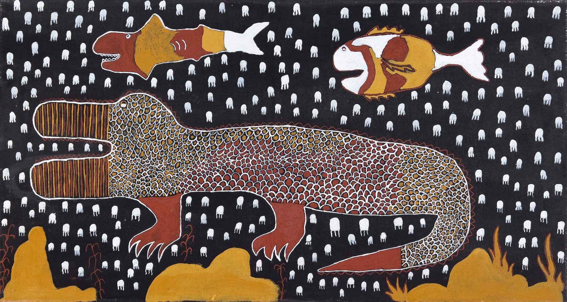 Andrina Babui 'Yirrikipayi and Other Sea Animals' by Munupi Arts