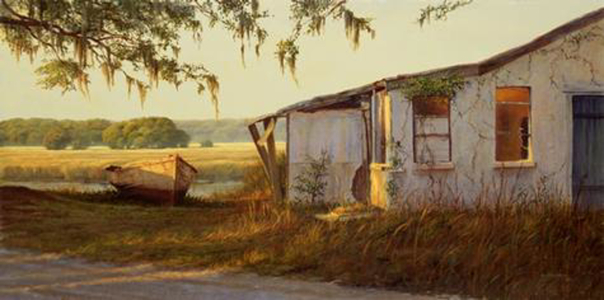 Sundown at the Oyster Factory by Douglas Grier -- Giclee Prints