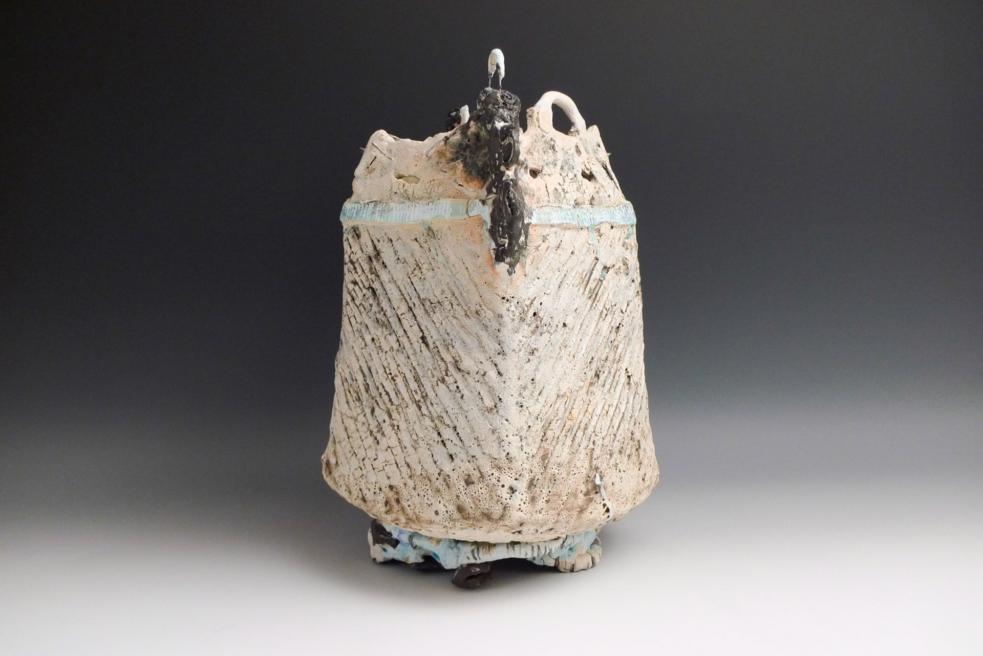 Box Vessel with Kiln Coil by Ani Kasten