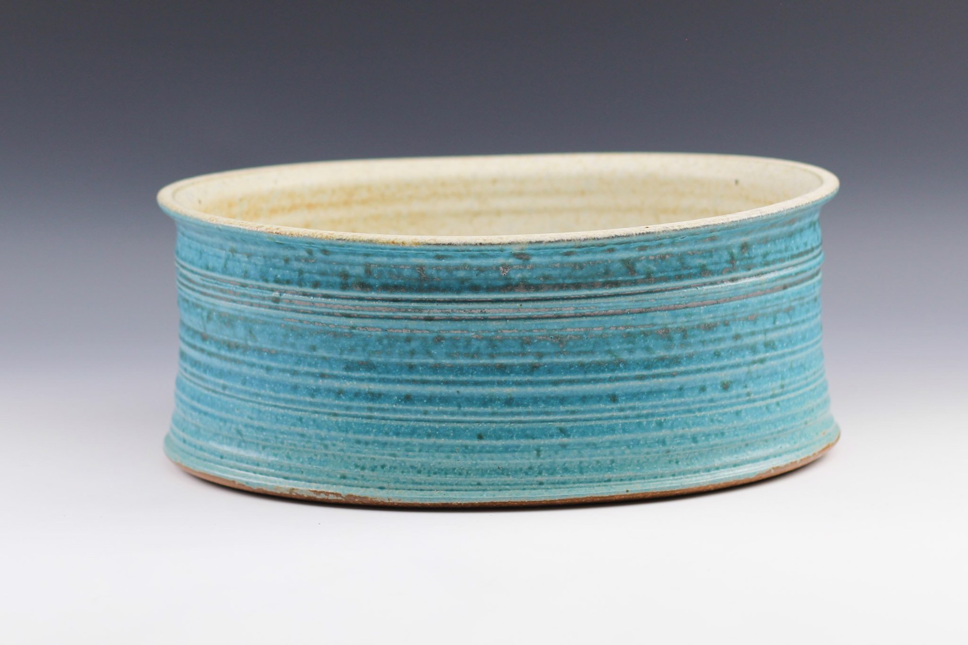 Turquoise/Mamo Oval Dish by Winthrop Byers