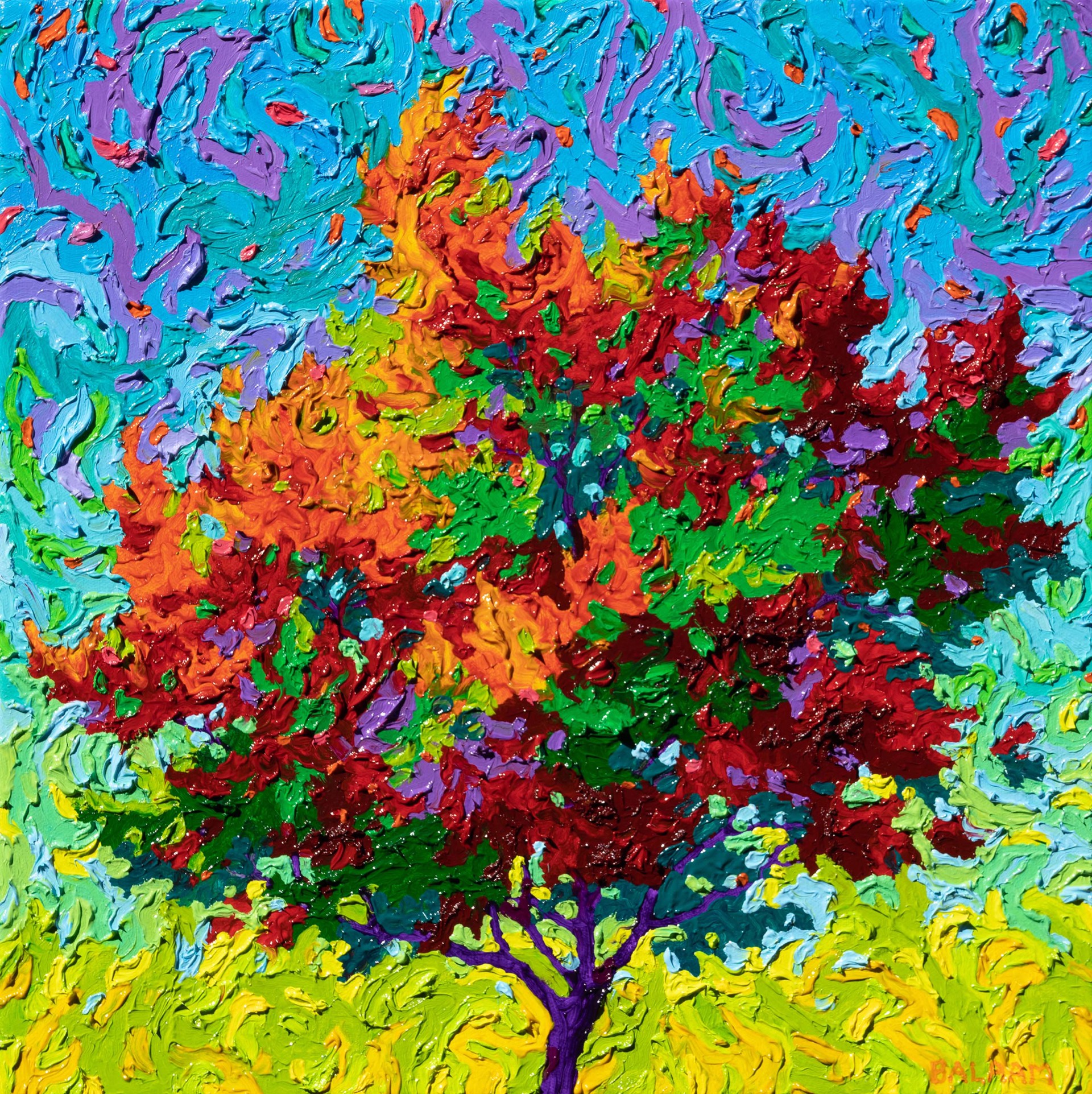 Single Tree Series - Autumn Song by Frank Balaam