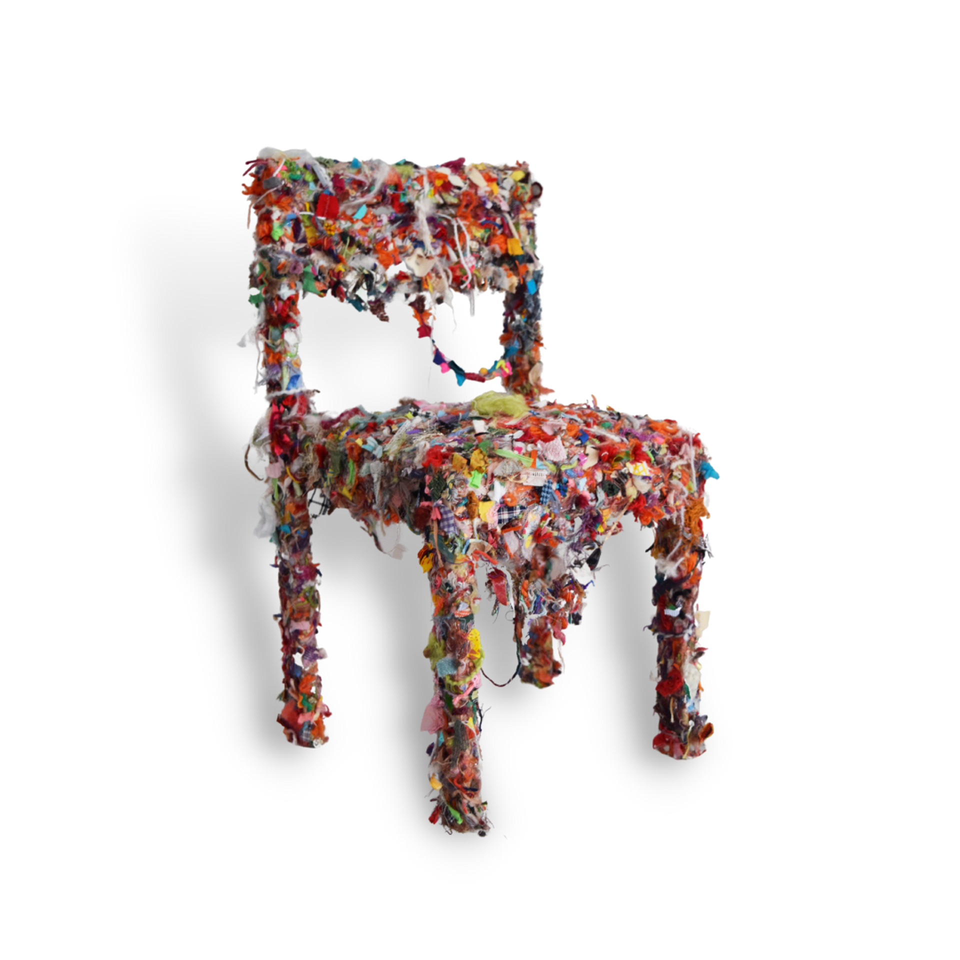 Shredded Fabric Chair by Alyson Vega