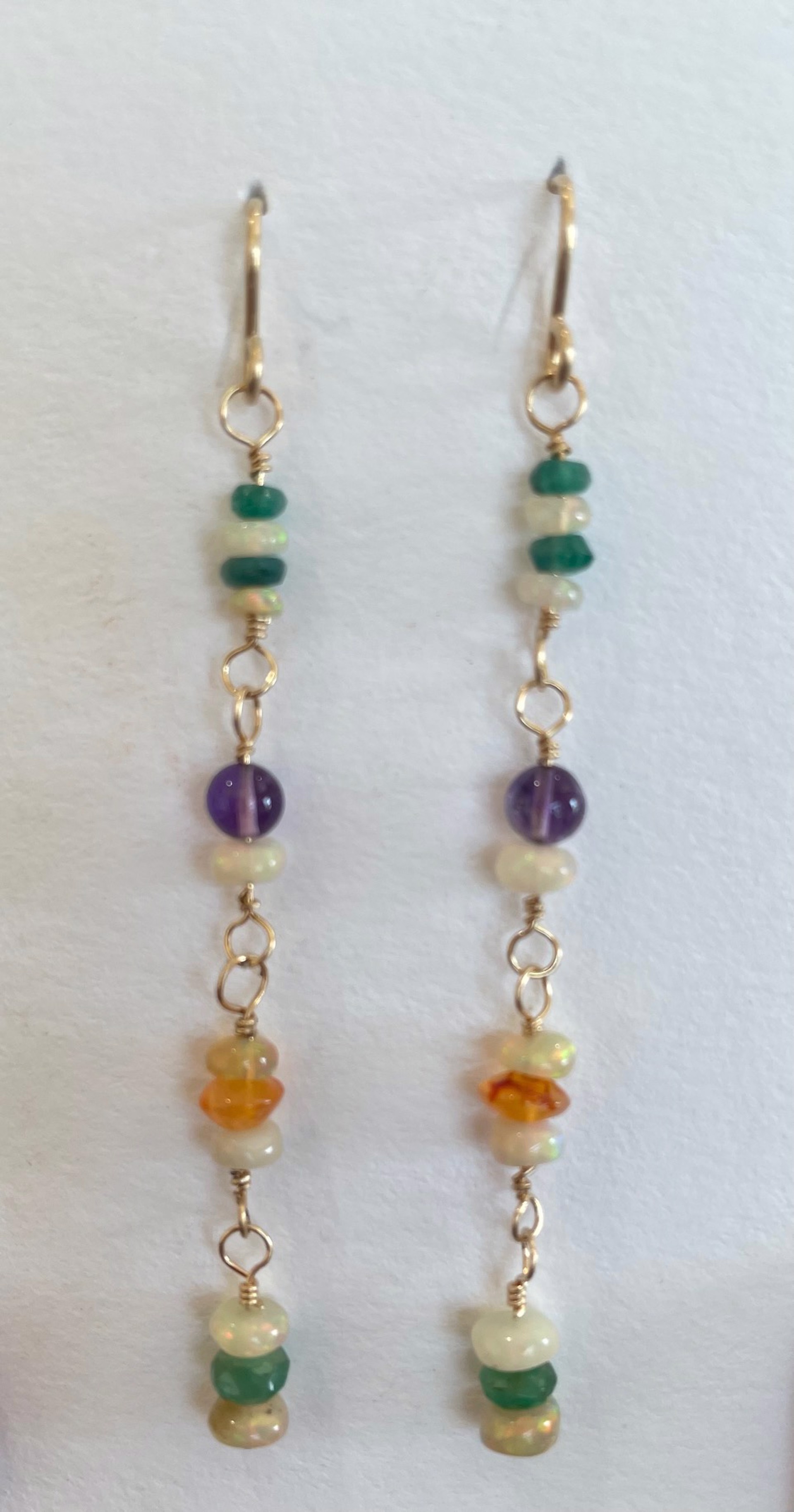 Opal Gold Filled Earrings by Emelie Hebert