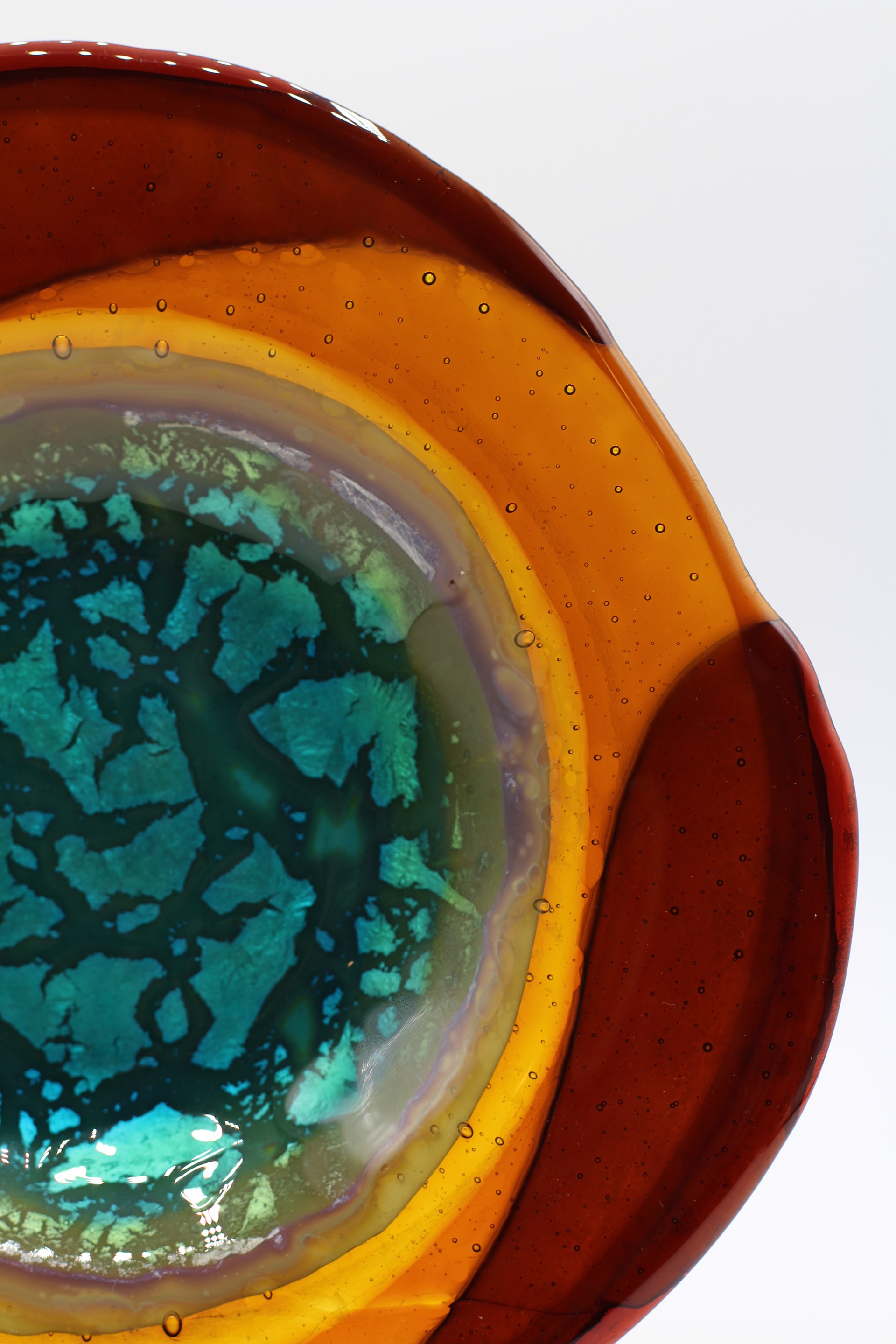 Grand Prismatic 10" Bowl by Kathy Burk