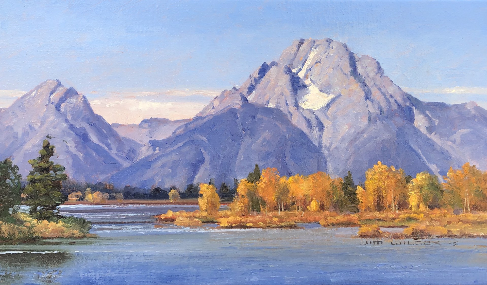 Granite and Gold from Oxbow Bend by Jim Wilcox