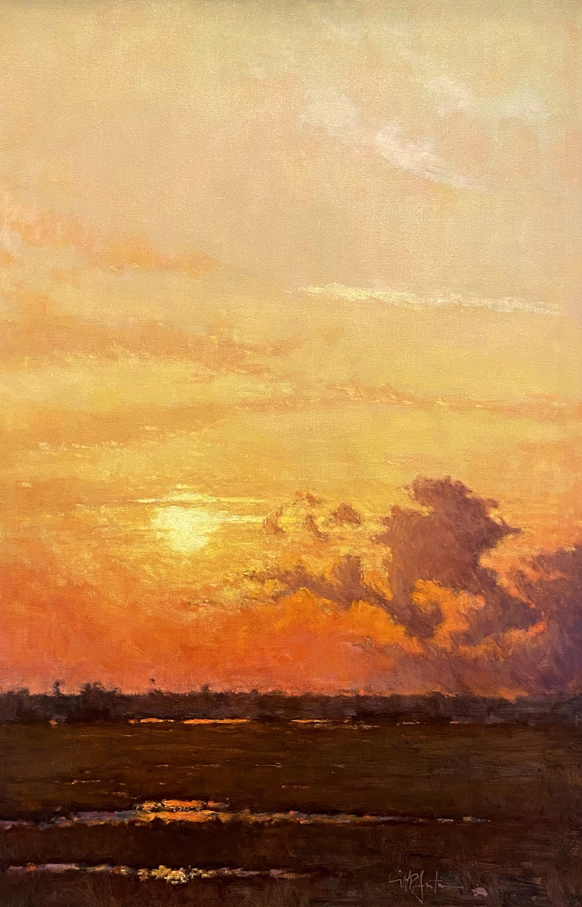 Sunset Over the Mainland by Perry Austin