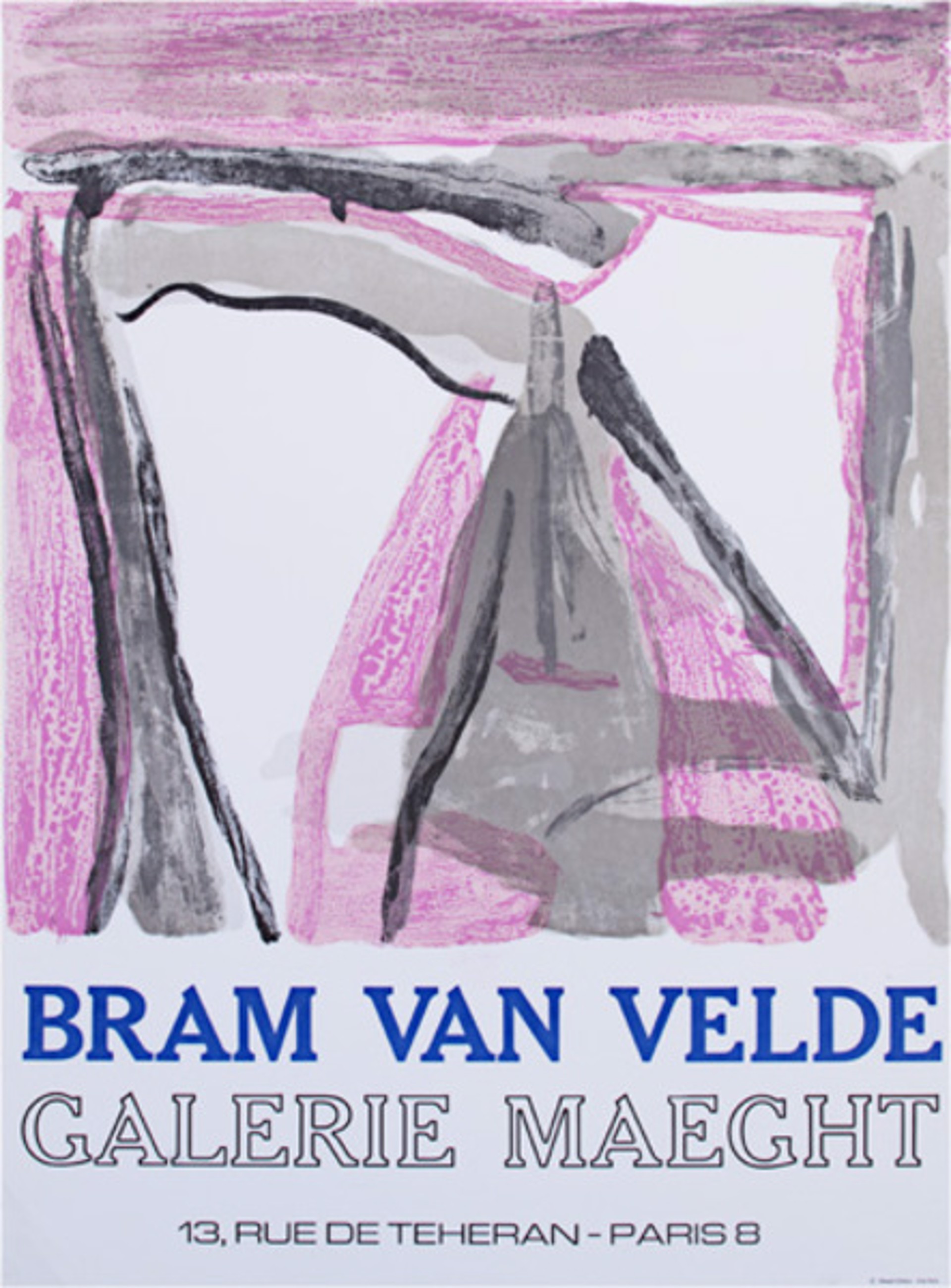 Galerie Maeght Exhibition Poster by Bram Van Velde