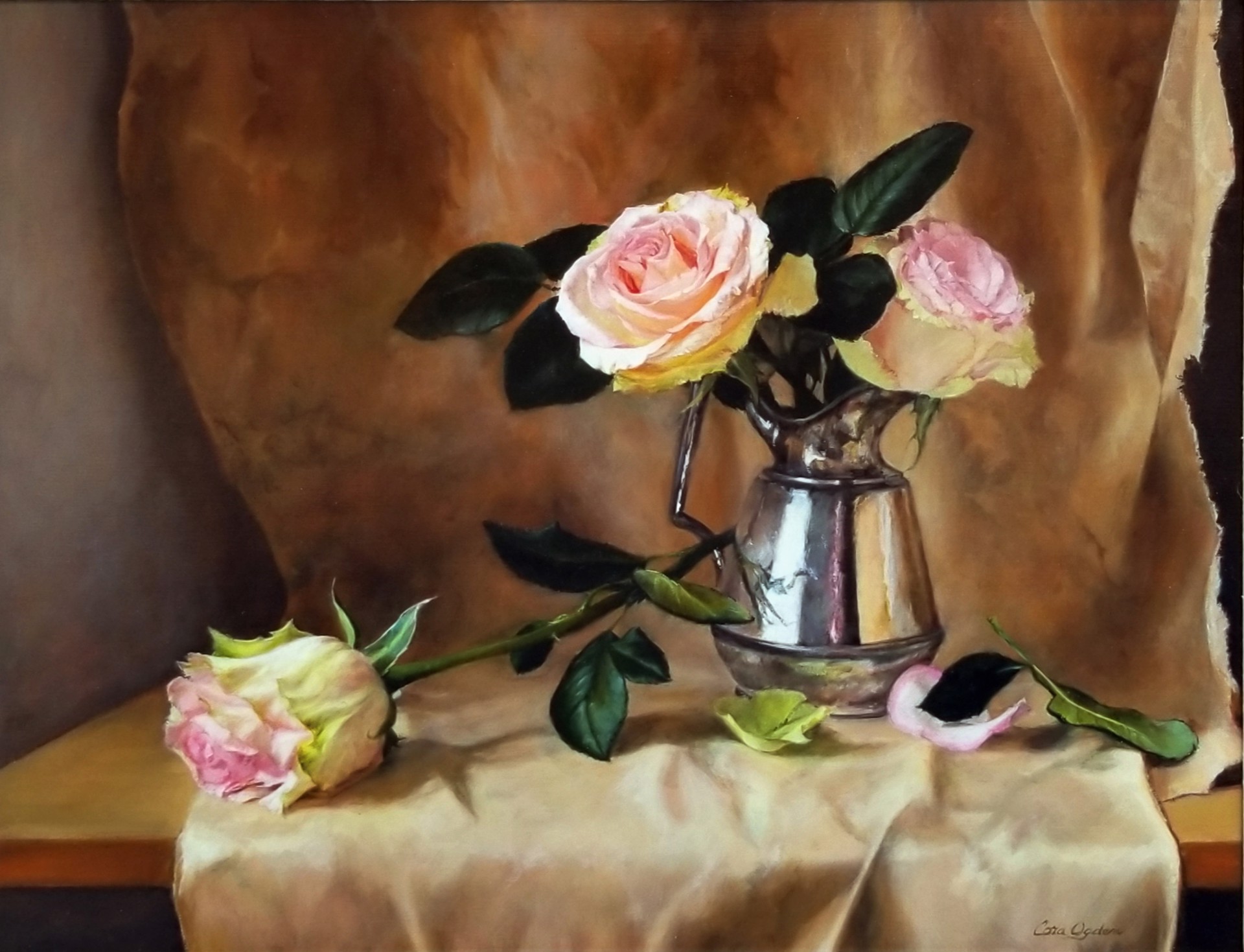 Roses and Silver by Cora Ogden