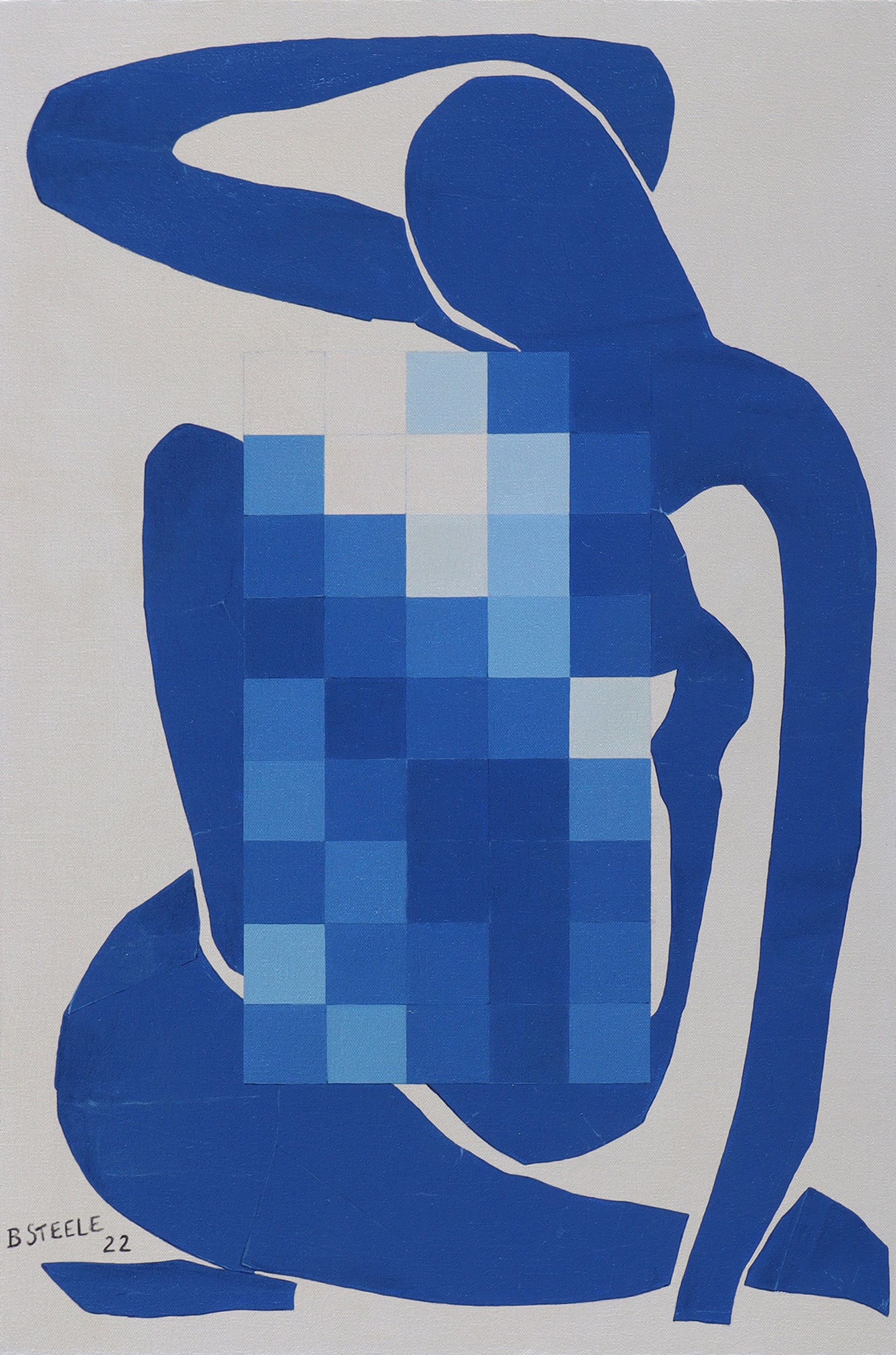 Commission - Censored: Blue Nude by BEN STEELE