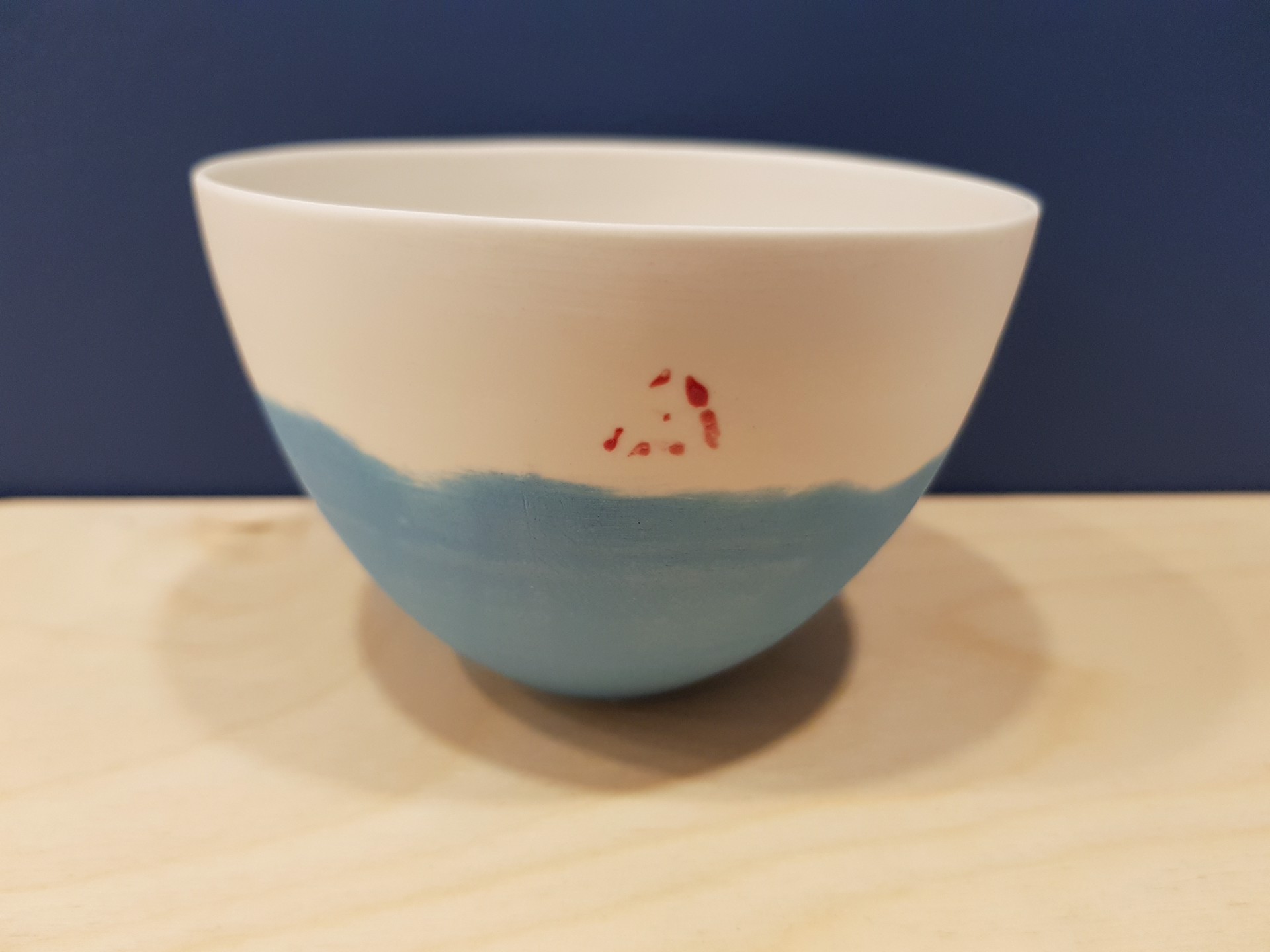 Small sky blue bowl by Ali Tomlin