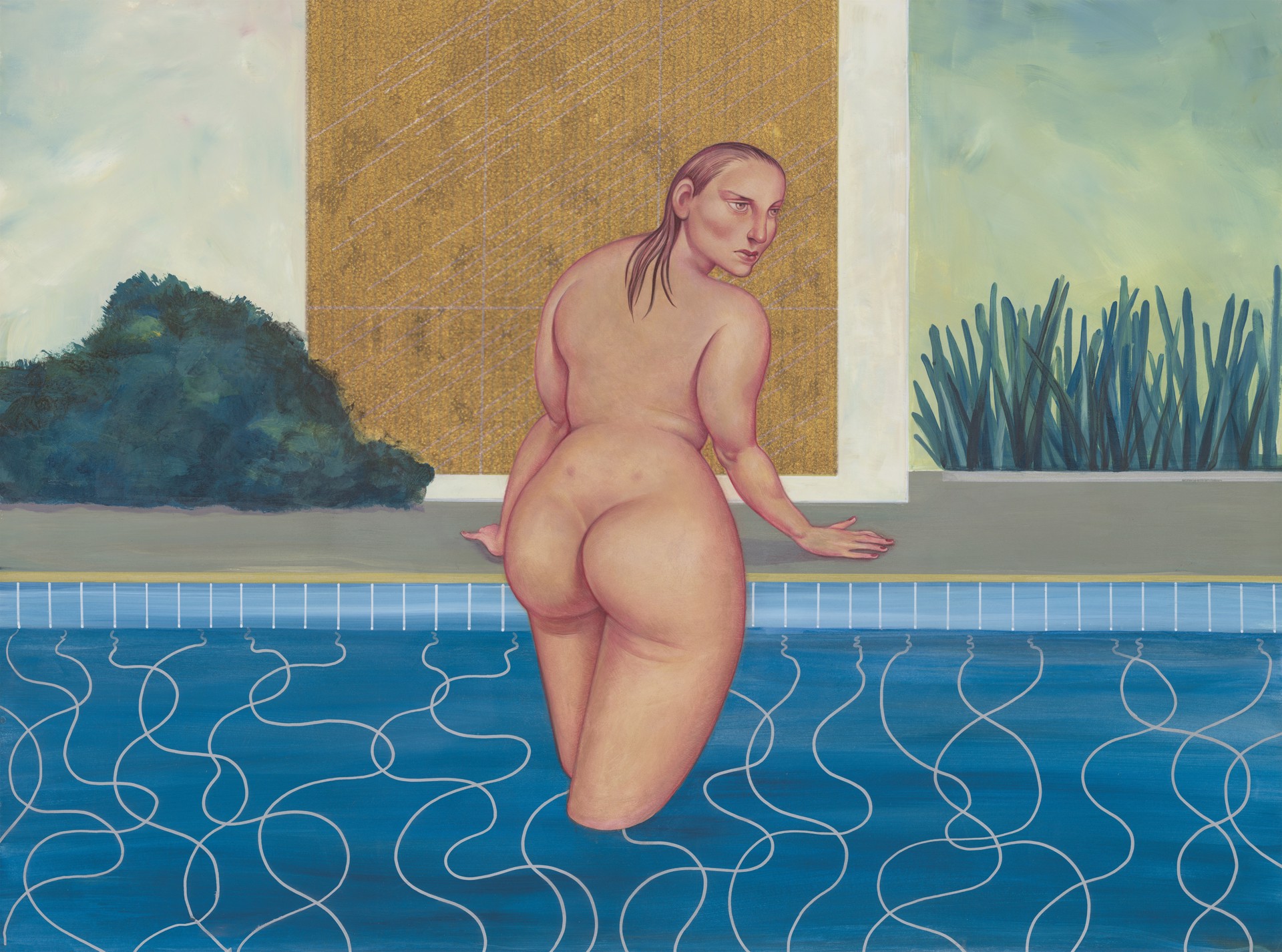 Davinia Hockney, The Woman in the Pool by Anita Kunz
