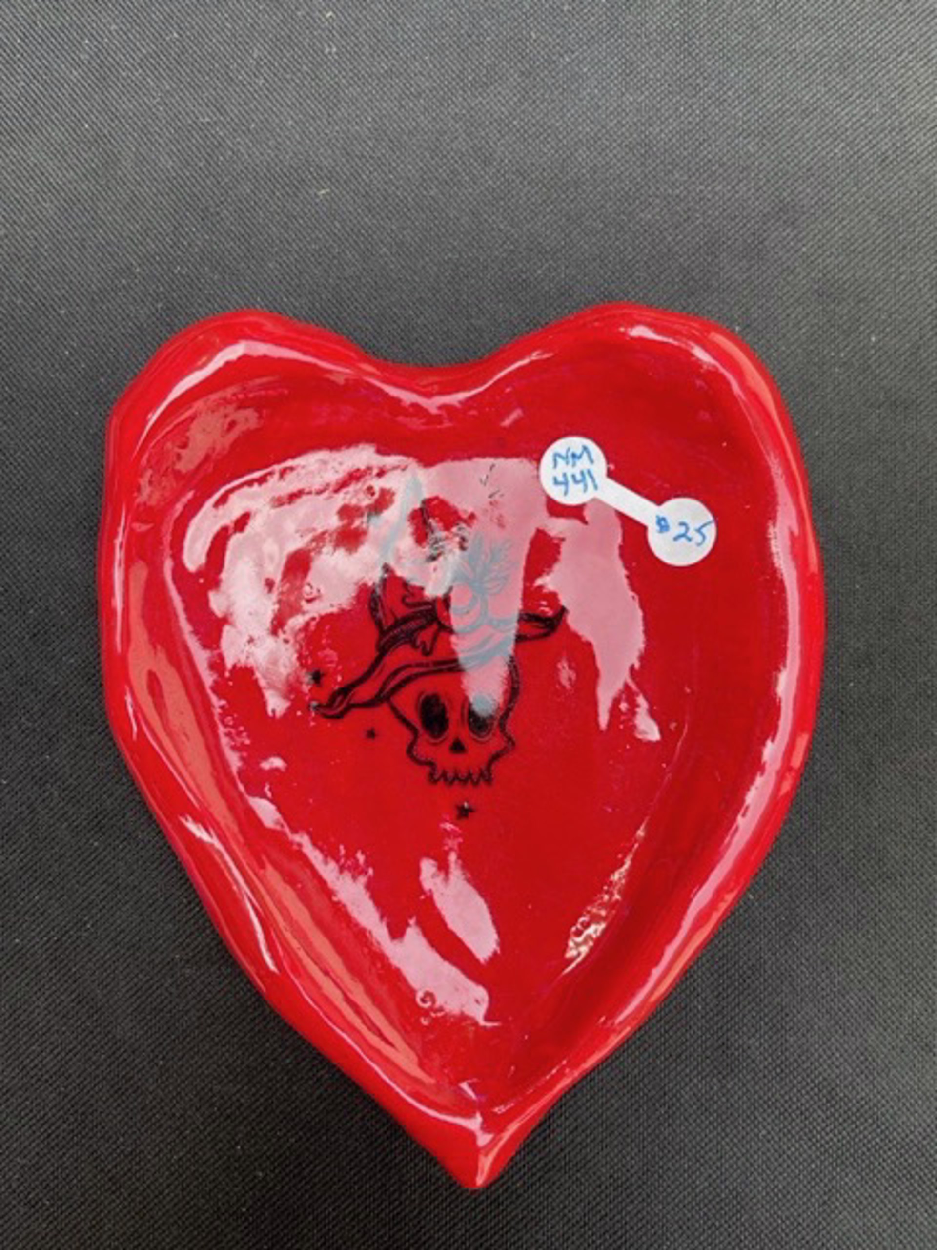 Red Heart Dish by Nicole Merkens