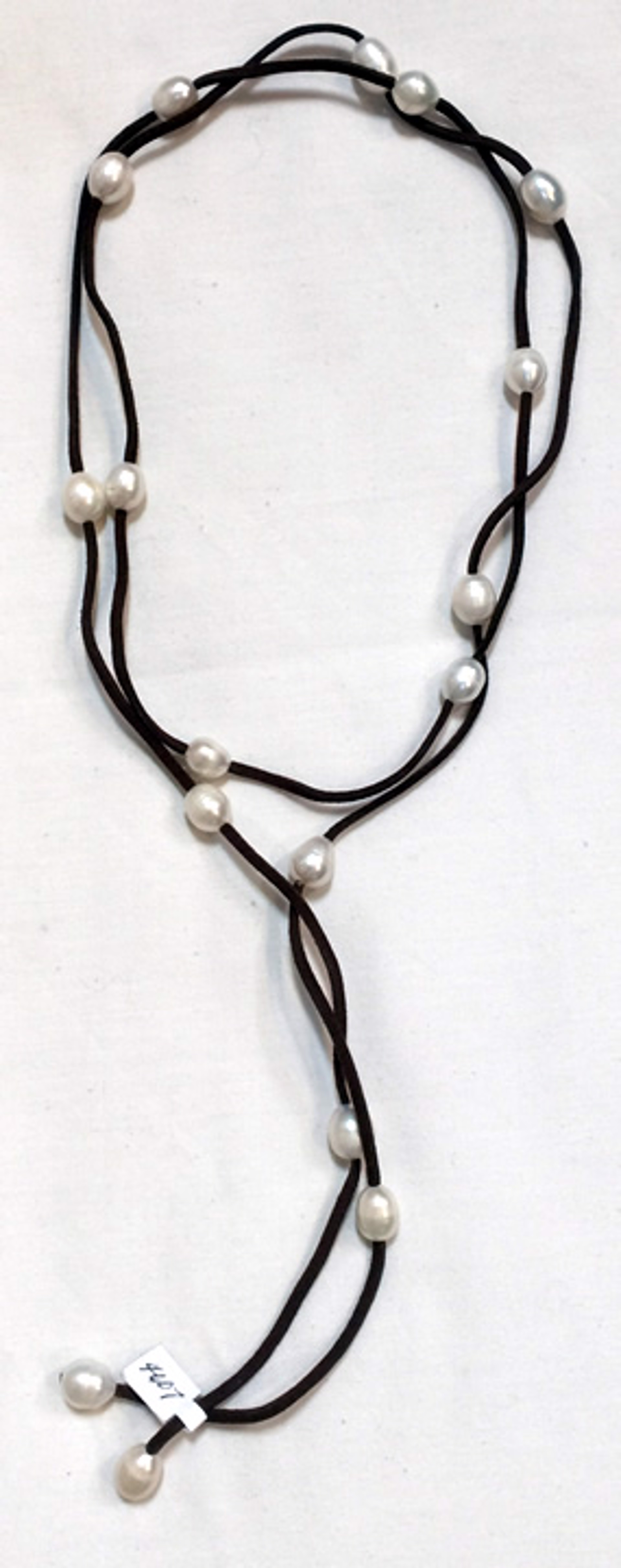 Lariat - Suede & Freshwater Pearl by Indigo Desert Ranch - Jewelry