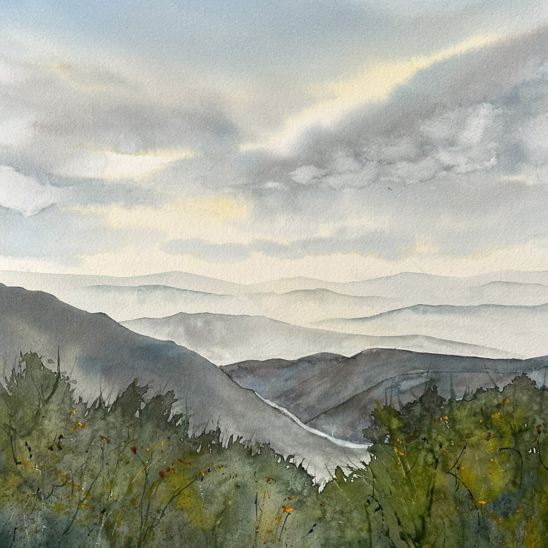 Bronwen McCormick, watercolor, landscape